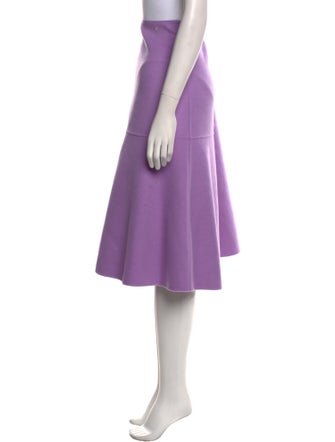 CH Carolina Herrera Wool Knee-Length Skirt