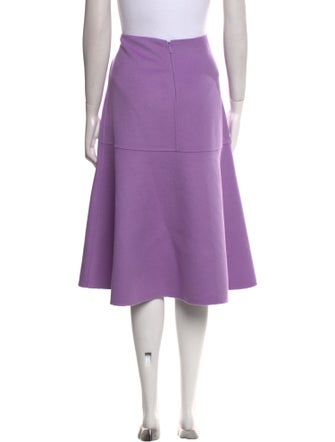 CH Carolina Herrera Wool Knee-Length Skirt