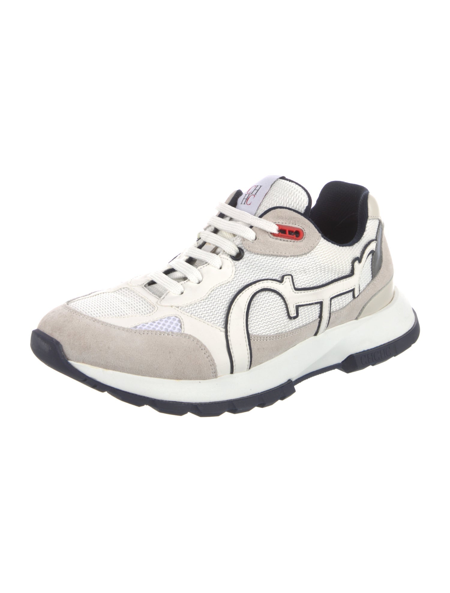 CH Carolina Herrera Leather Printed Athletic Sneakers