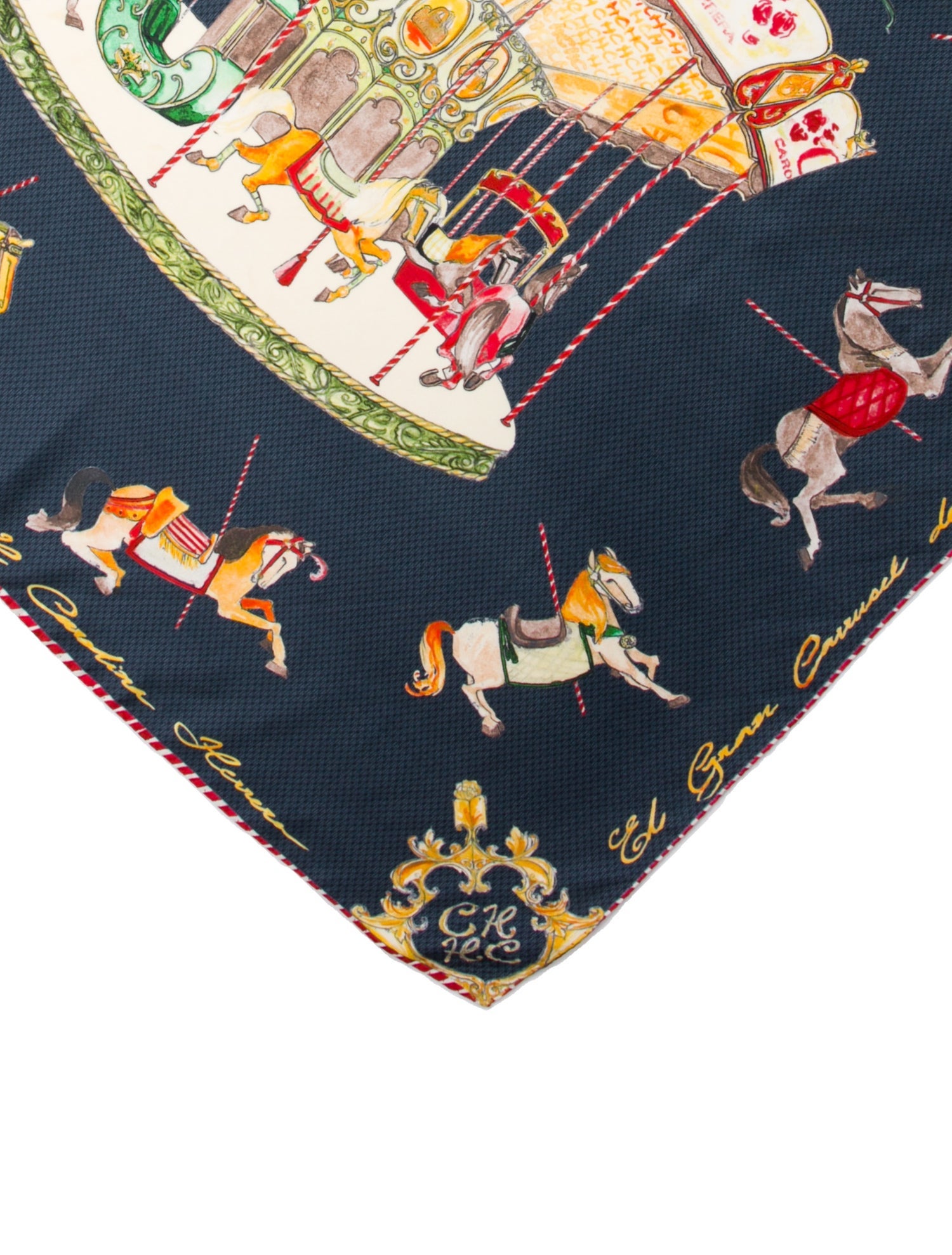 CH Carolina Herrera Silk Printed Scarf