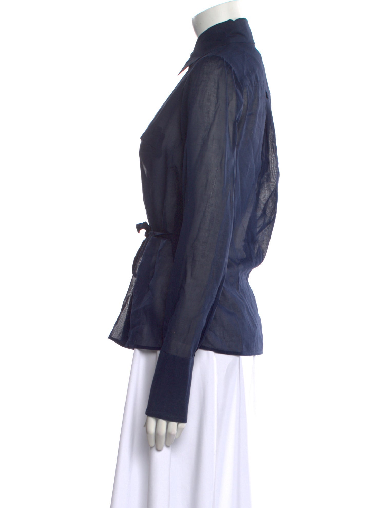 CH Carolina Herrera Long Sleeve Button-Up Top