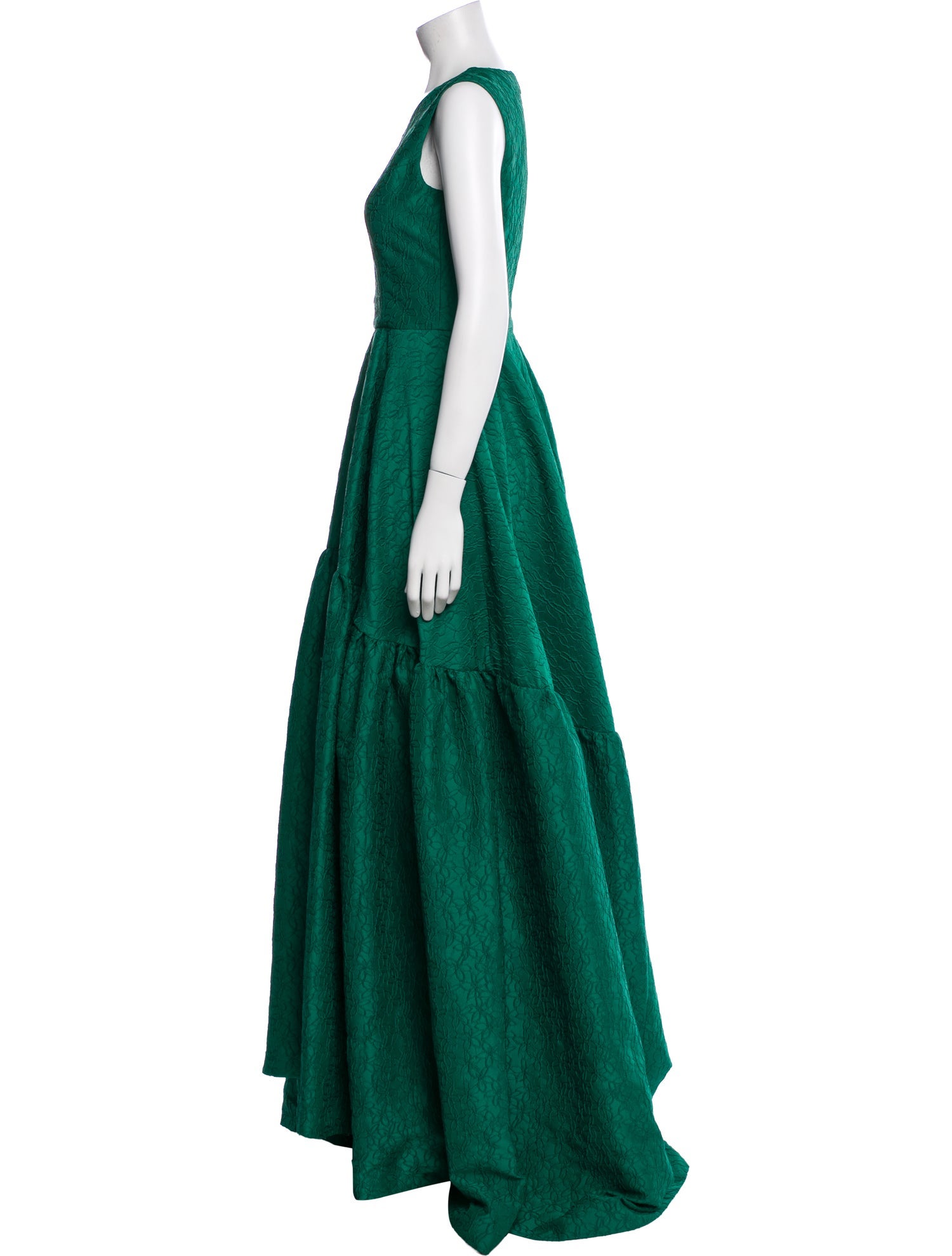 CH Carolina Herrera Crew Neck Long Dress