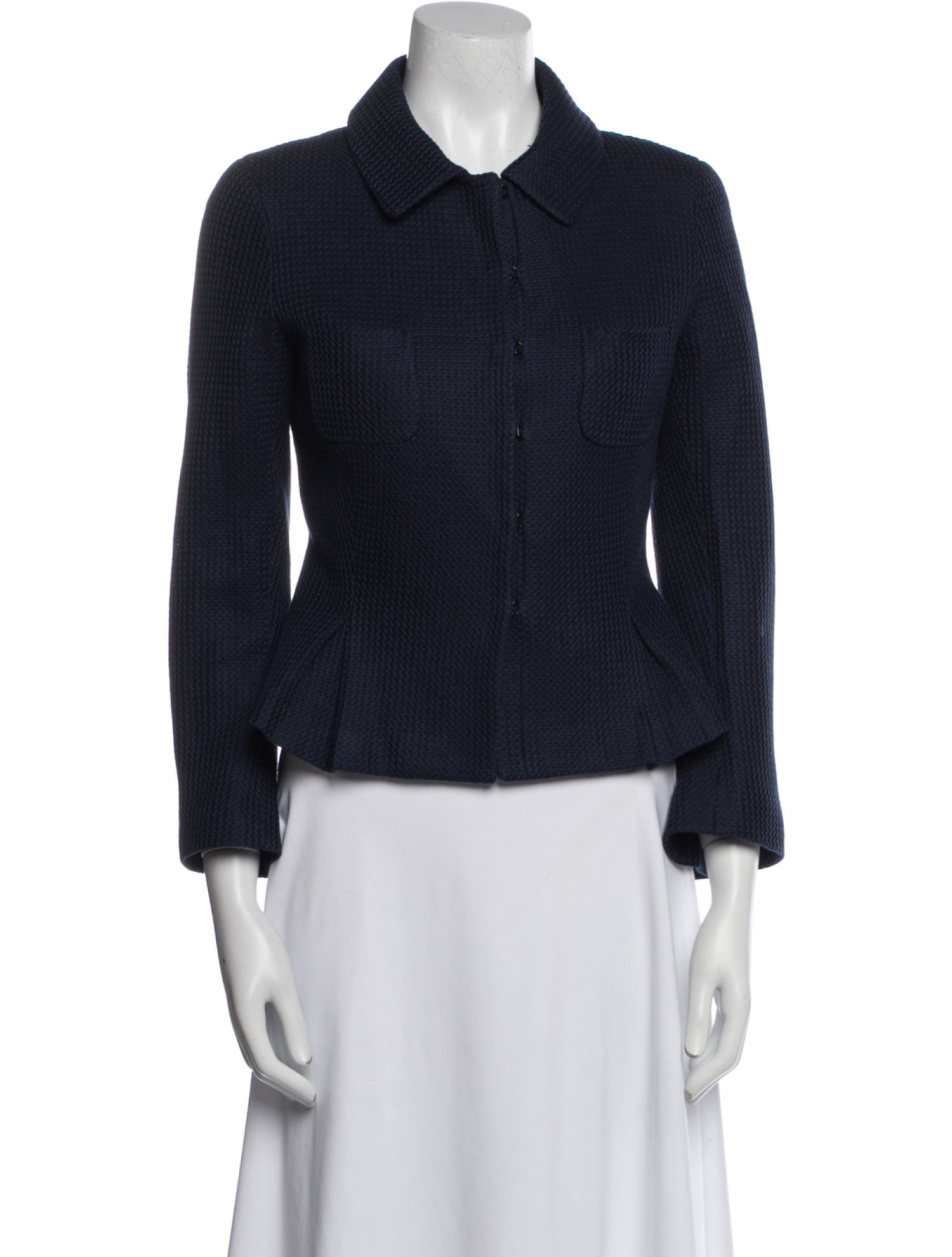 CH Carolina Herrera Plaid Print Jacket