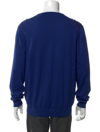 CH Carolina Herrera V-Neck Long Sleeve Sweatshirt