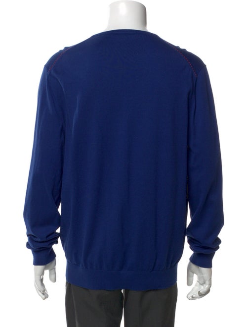 CH Carolina Herrera V-Neck Long Sleeve Sweatshirt