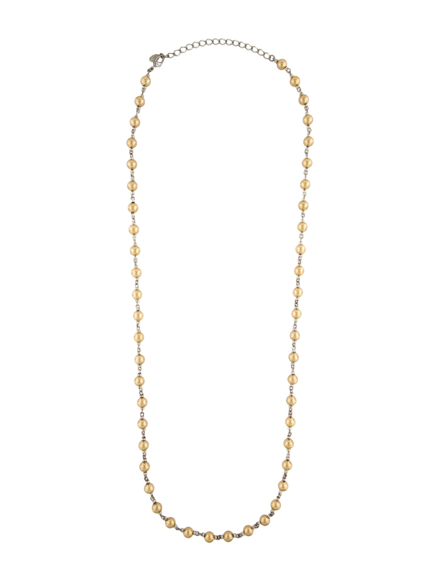 CH Carolina Herrera Two-Tone Bead Necklace