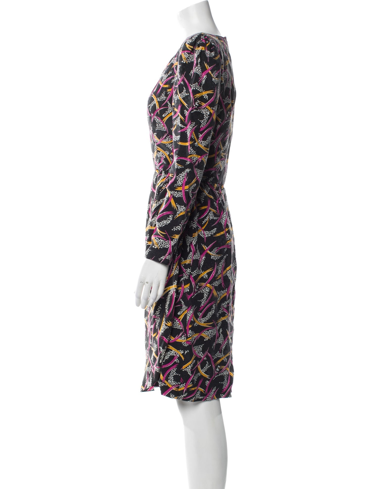 CH Carolina Herrera Silk Knee-Length Dress