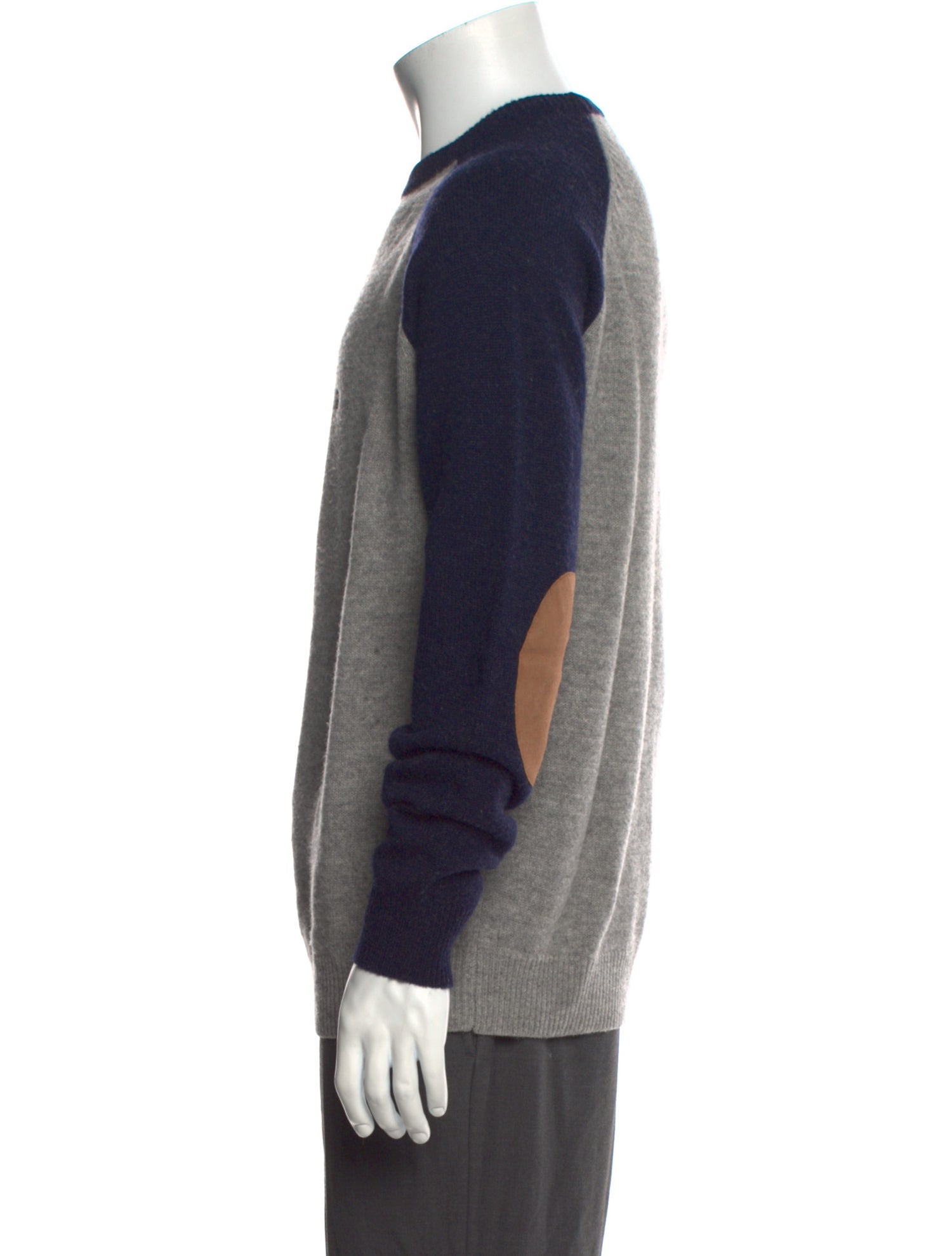 CH Carolina Herrera Wool Colorblock Pattern Pullover