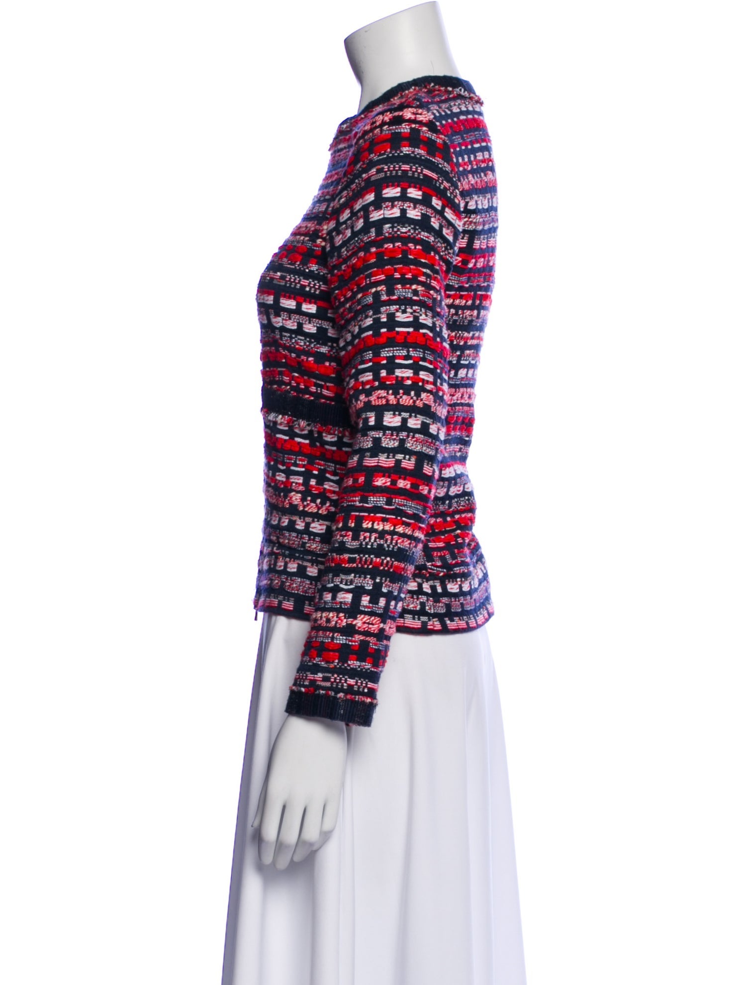 CH Carolina Herrera Plaid Print Evening Jacket