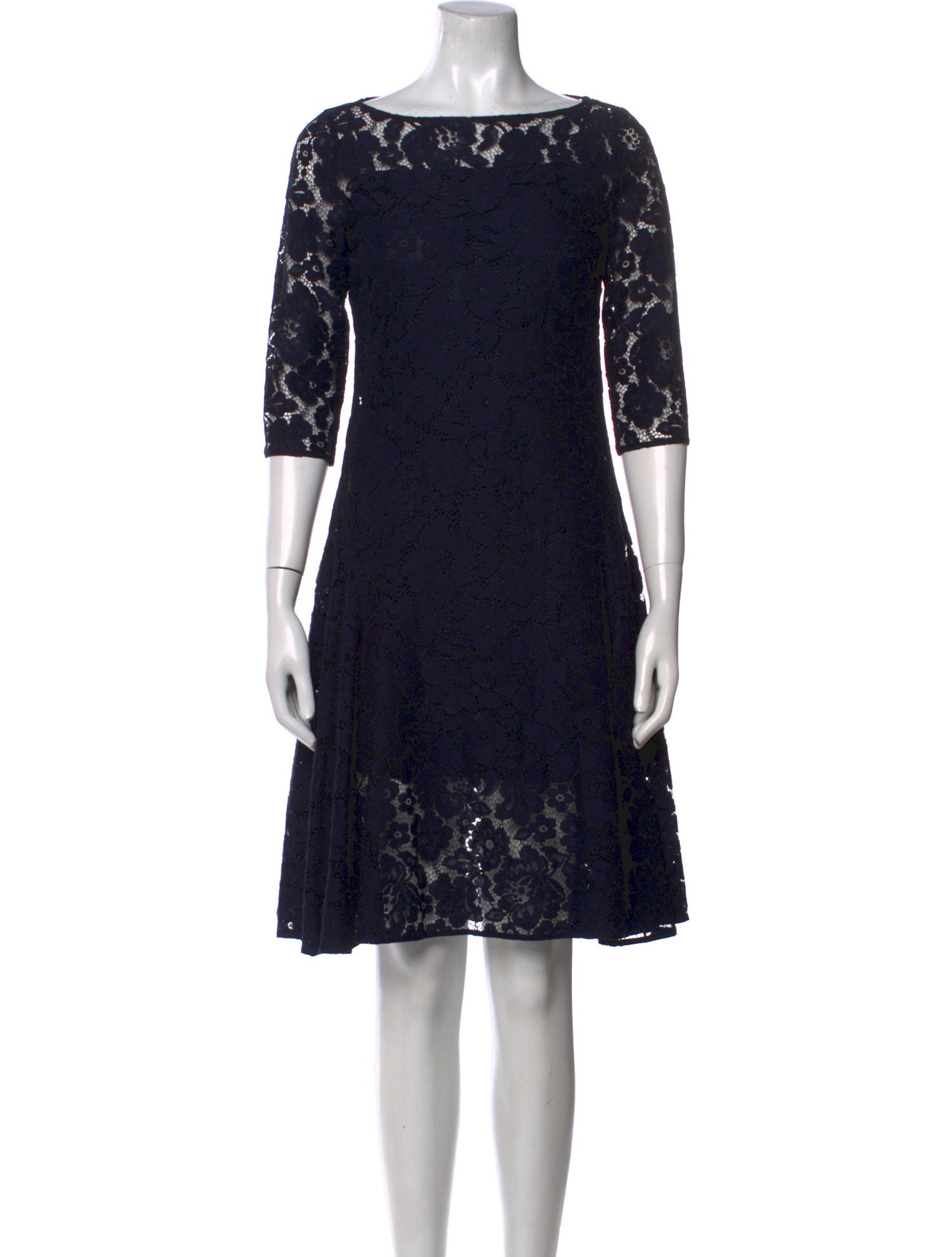 CH Carolina Herrera Lace Knee-Length Dress