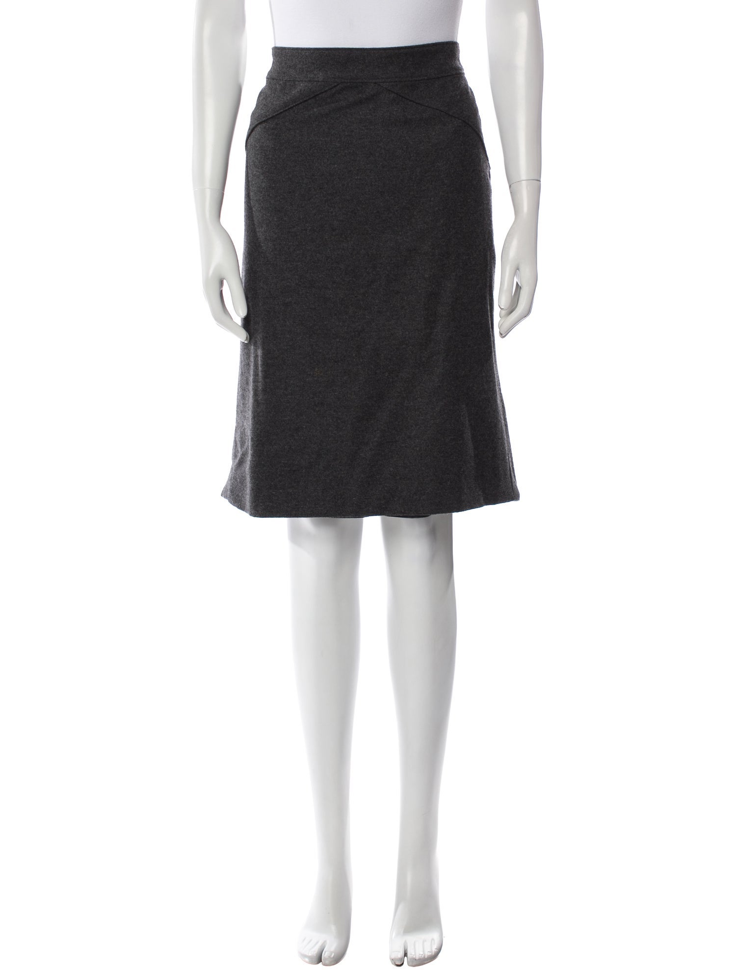 CH Carolina Herrera Virgin Wool Knee-Length Skirt
