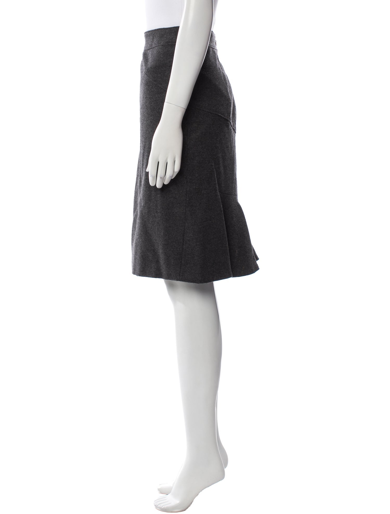 CH Carolina Herrera Virgin Wool Knee-Length Skirt