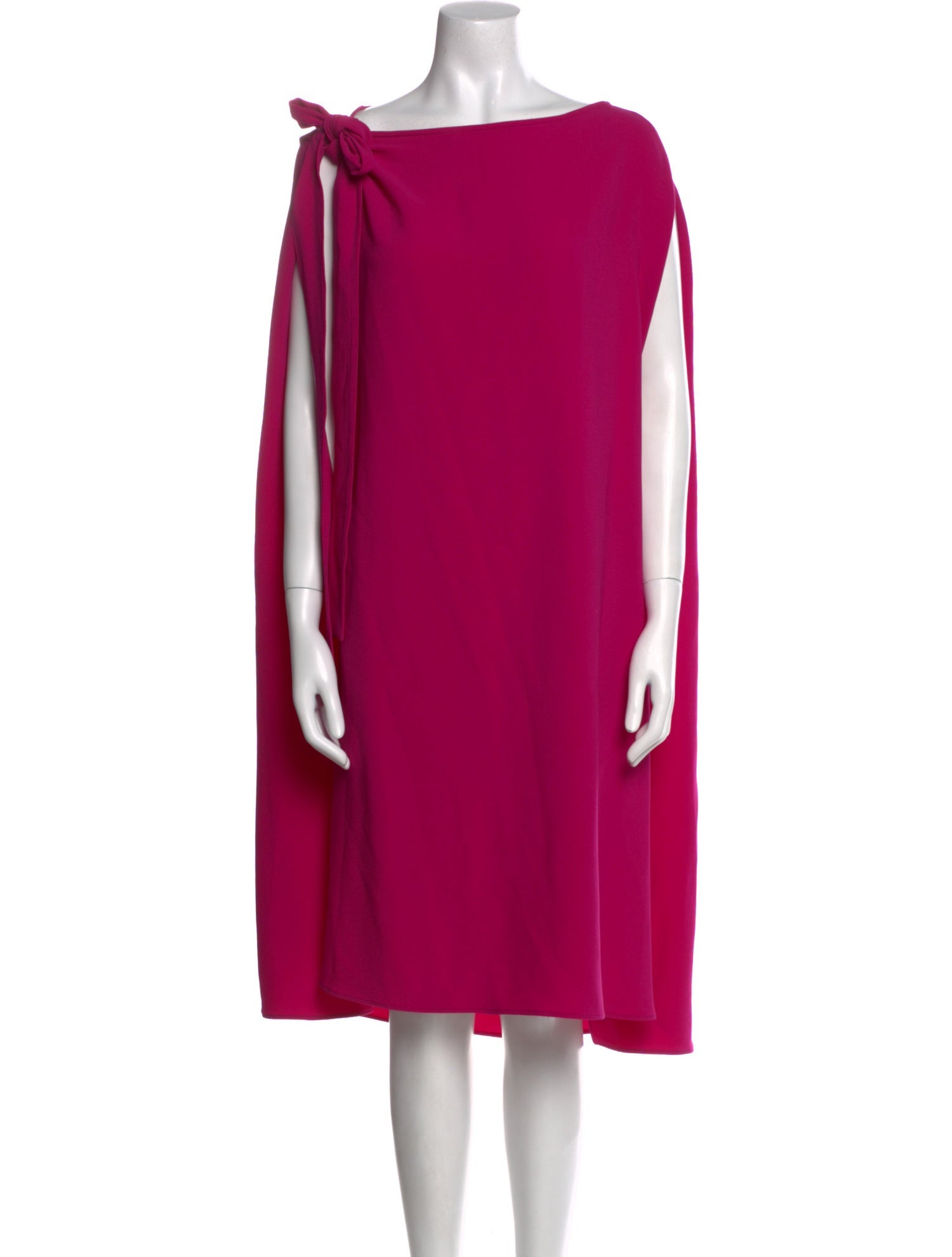 CH Carolina Herrera Bateau Neckline Knee-Length Dress