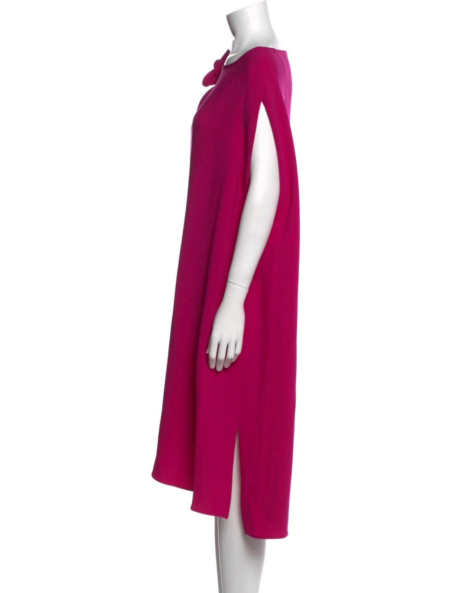 CH Carolina Herrera Bateau Neckline Knee-Length Dress