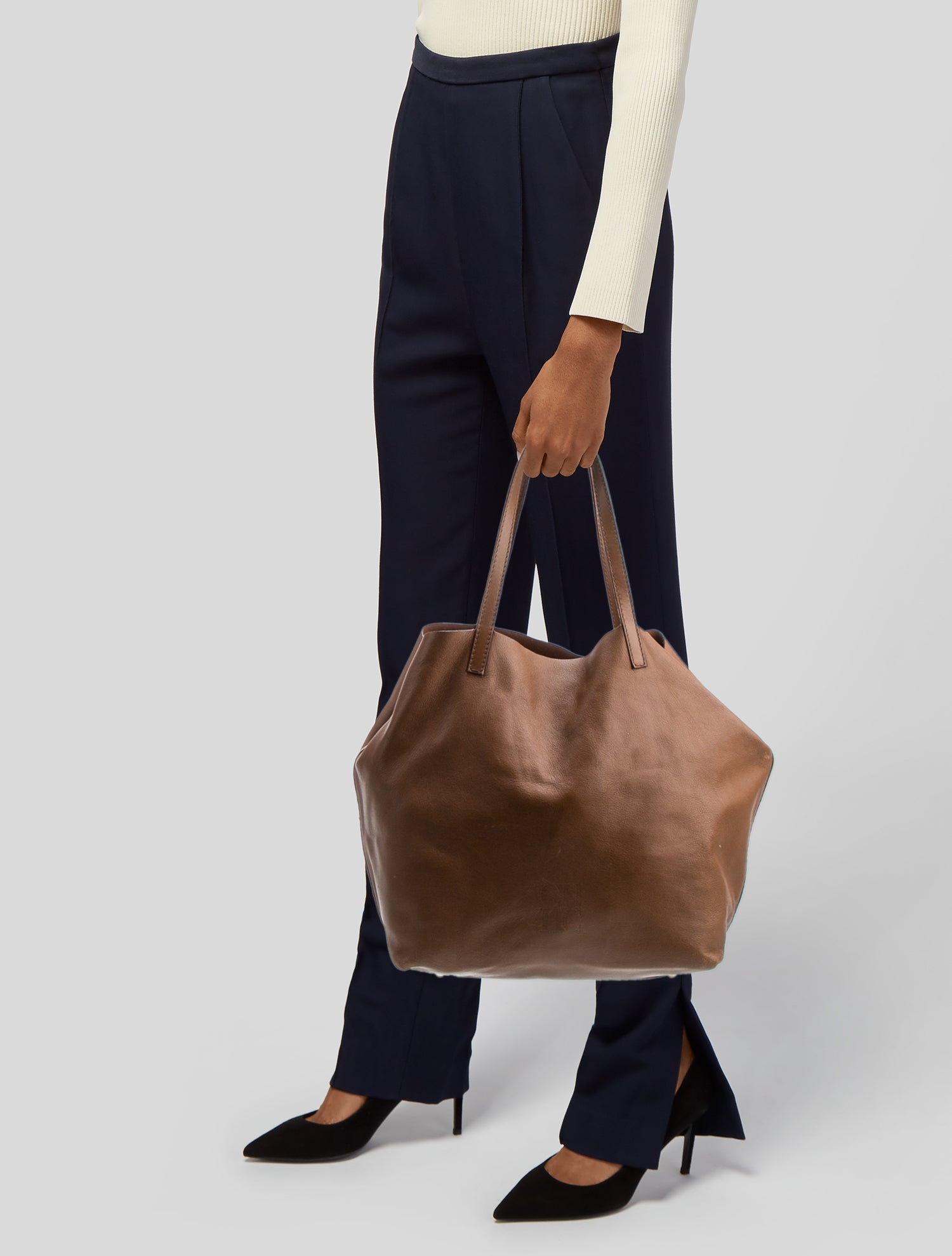 CH Carolina Herrera Leather Shoulder Bag