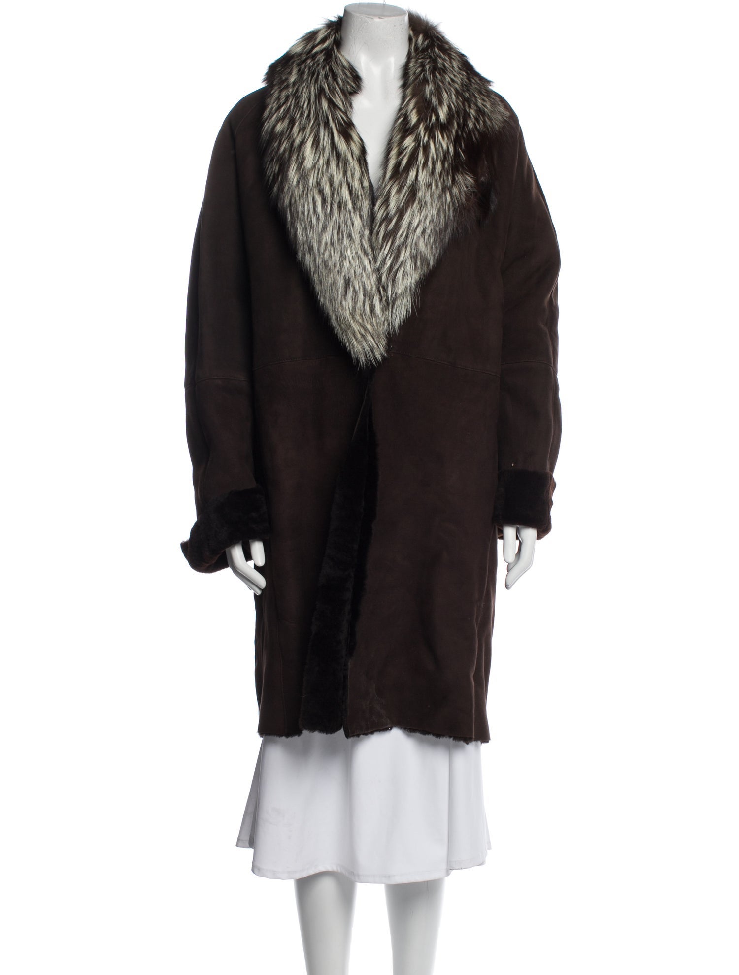 CH Carolina Herrera Lambskin Faux Fur Jacket