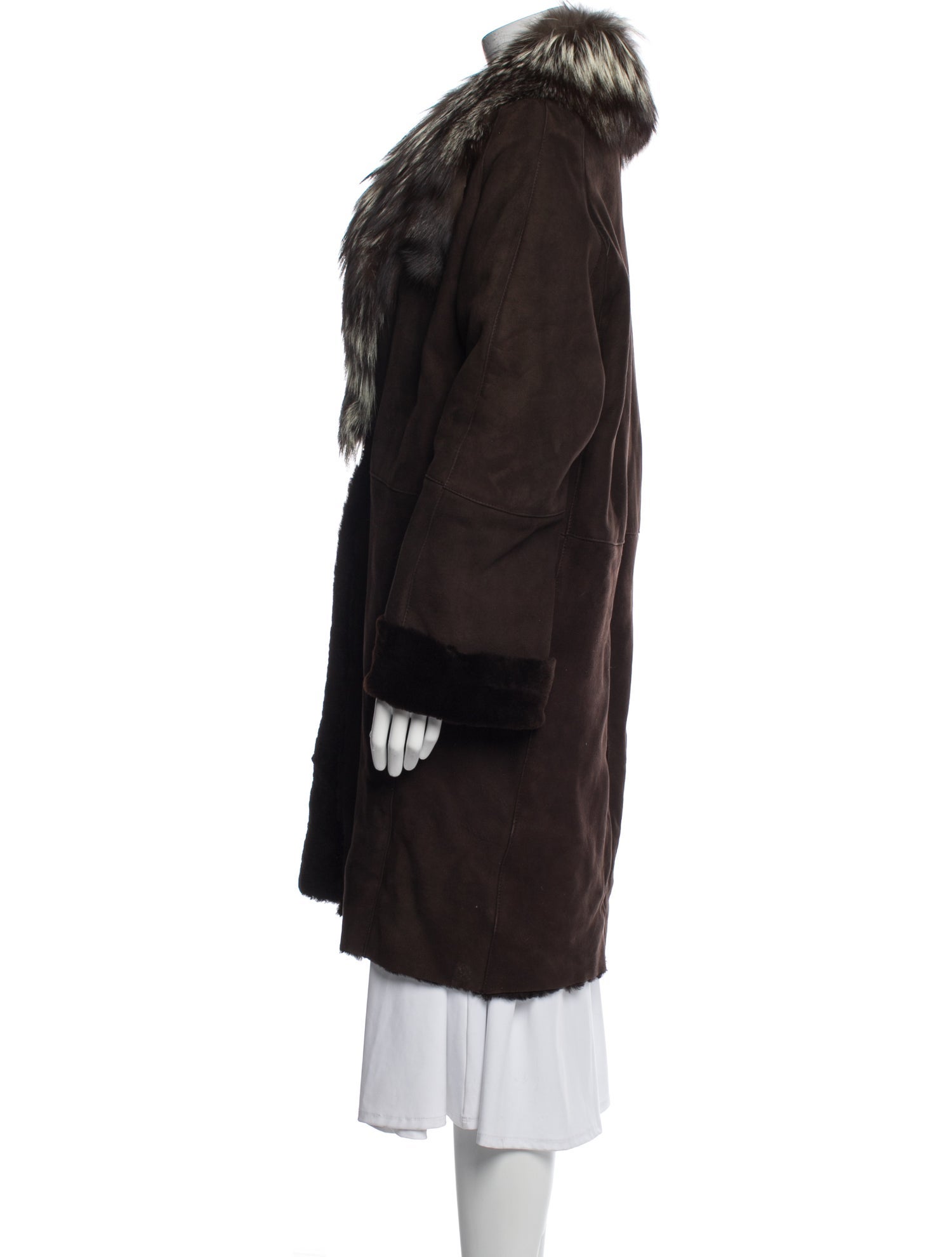 CH Carolina Herrera Lambskin Faux Fur Jacket