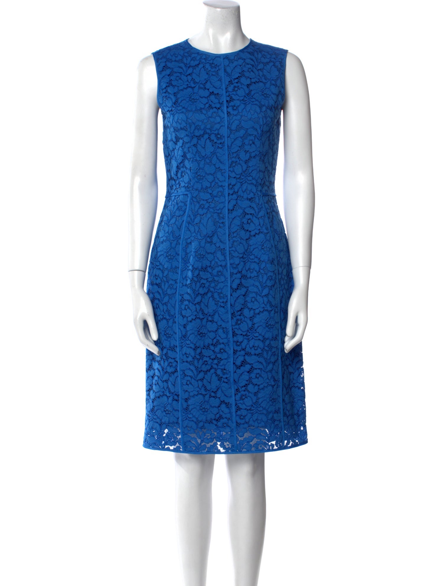 CH Carolina Herrera Lace Pattern Knee-Length Dress