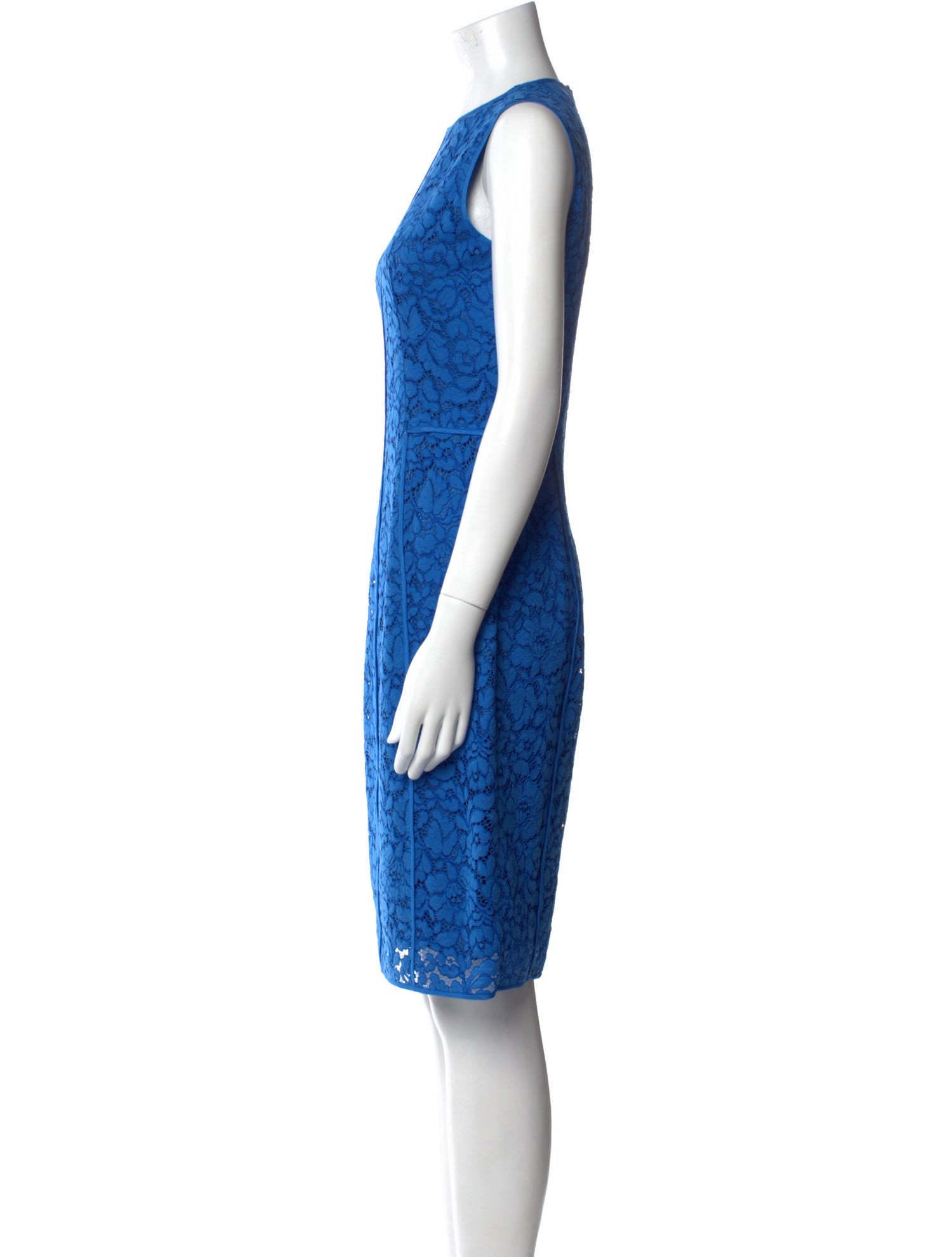 CH Carolina Herrera Lace Pattern Knee-Length Dress