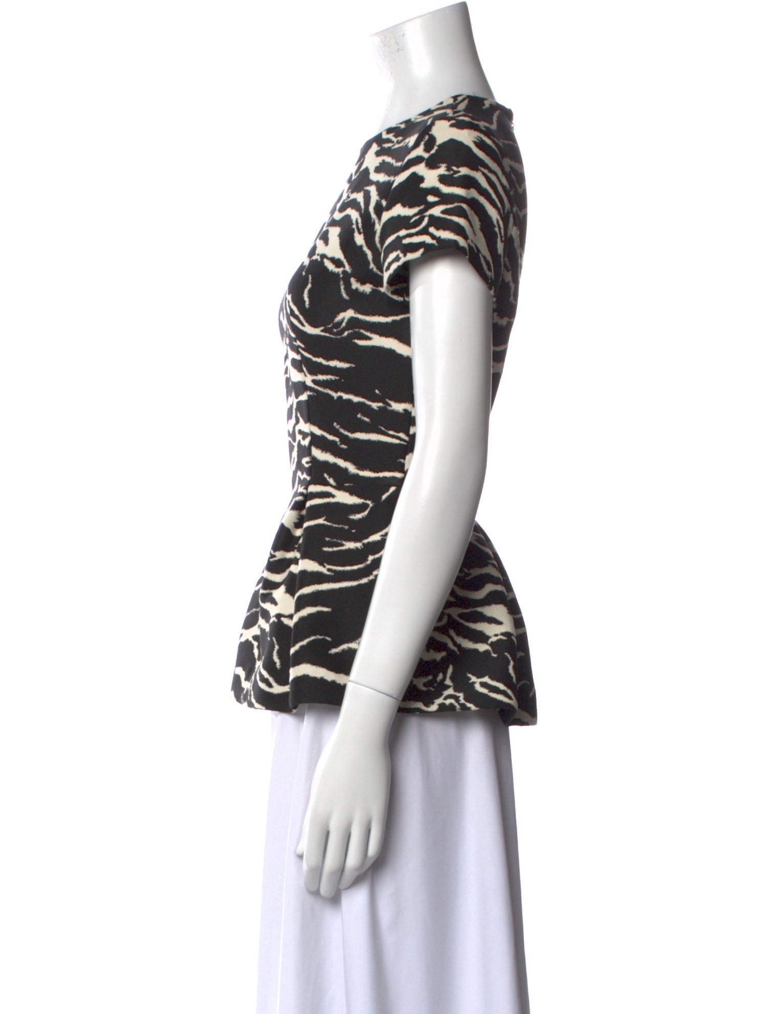 CH Carolina Herrera Animal Print Crew Neck T-Shirt