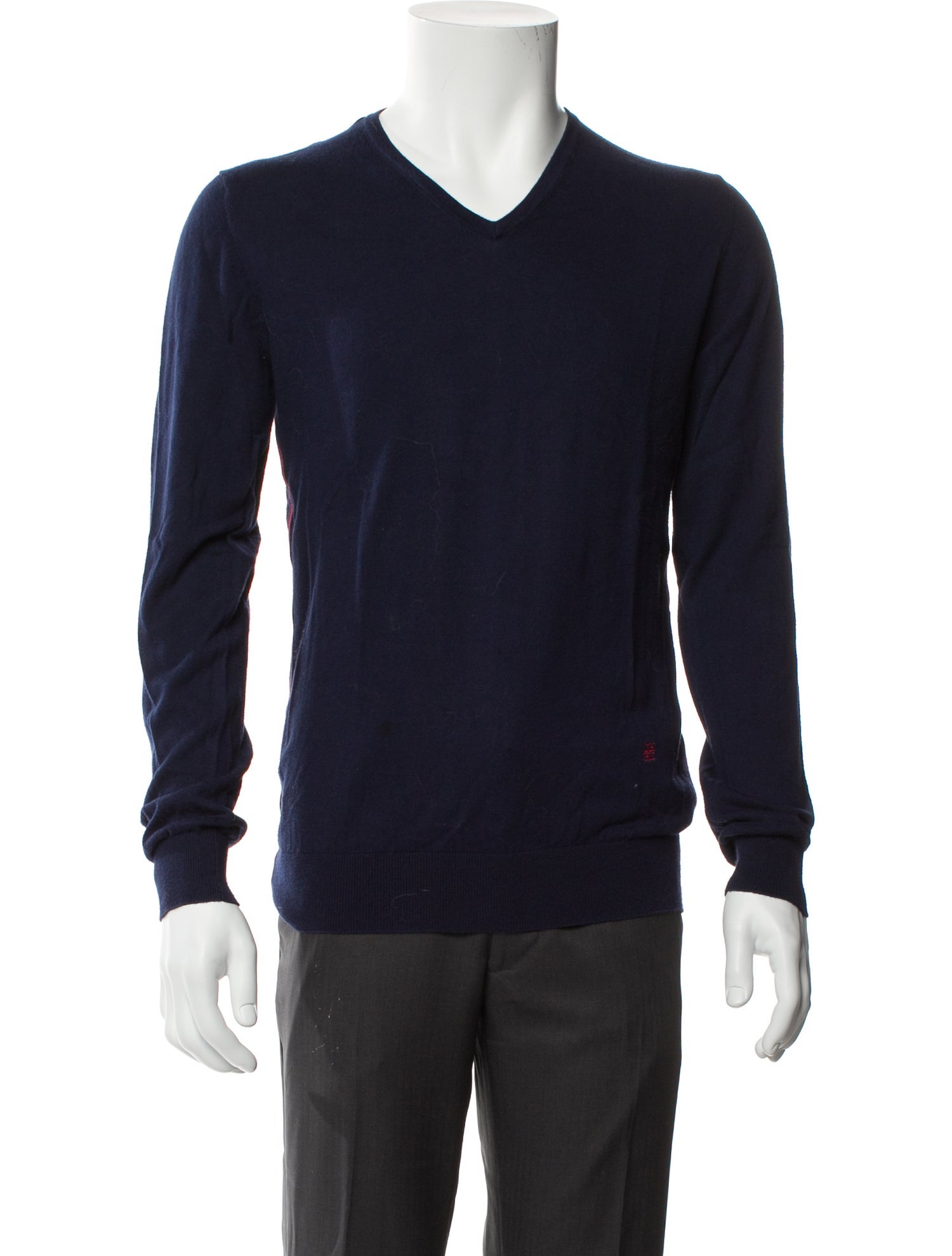 CH Carolina Herrera V-Neck Long Sleeve Pullover