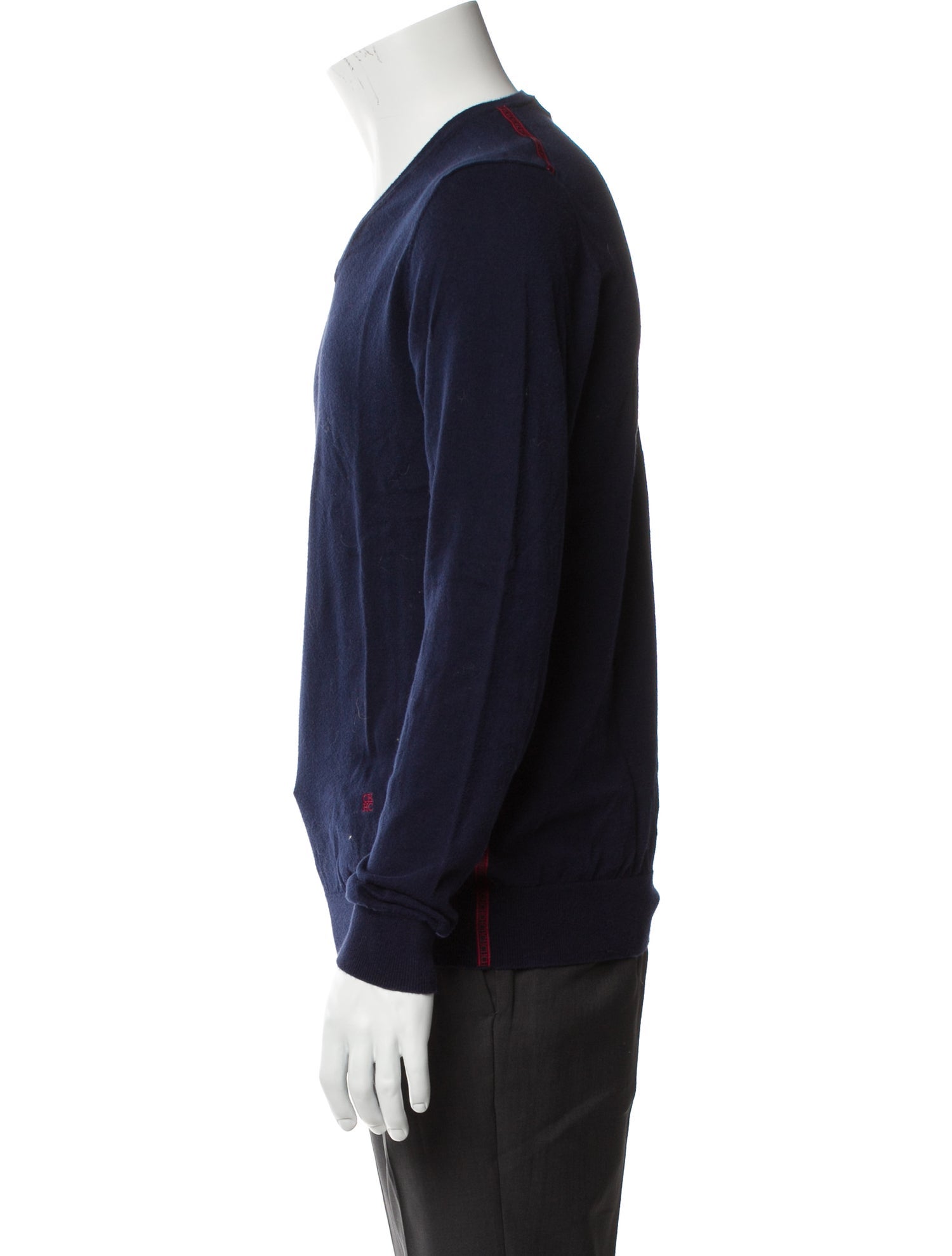 CH Carolina Herrera V-Neck Long Sleeve Pullover