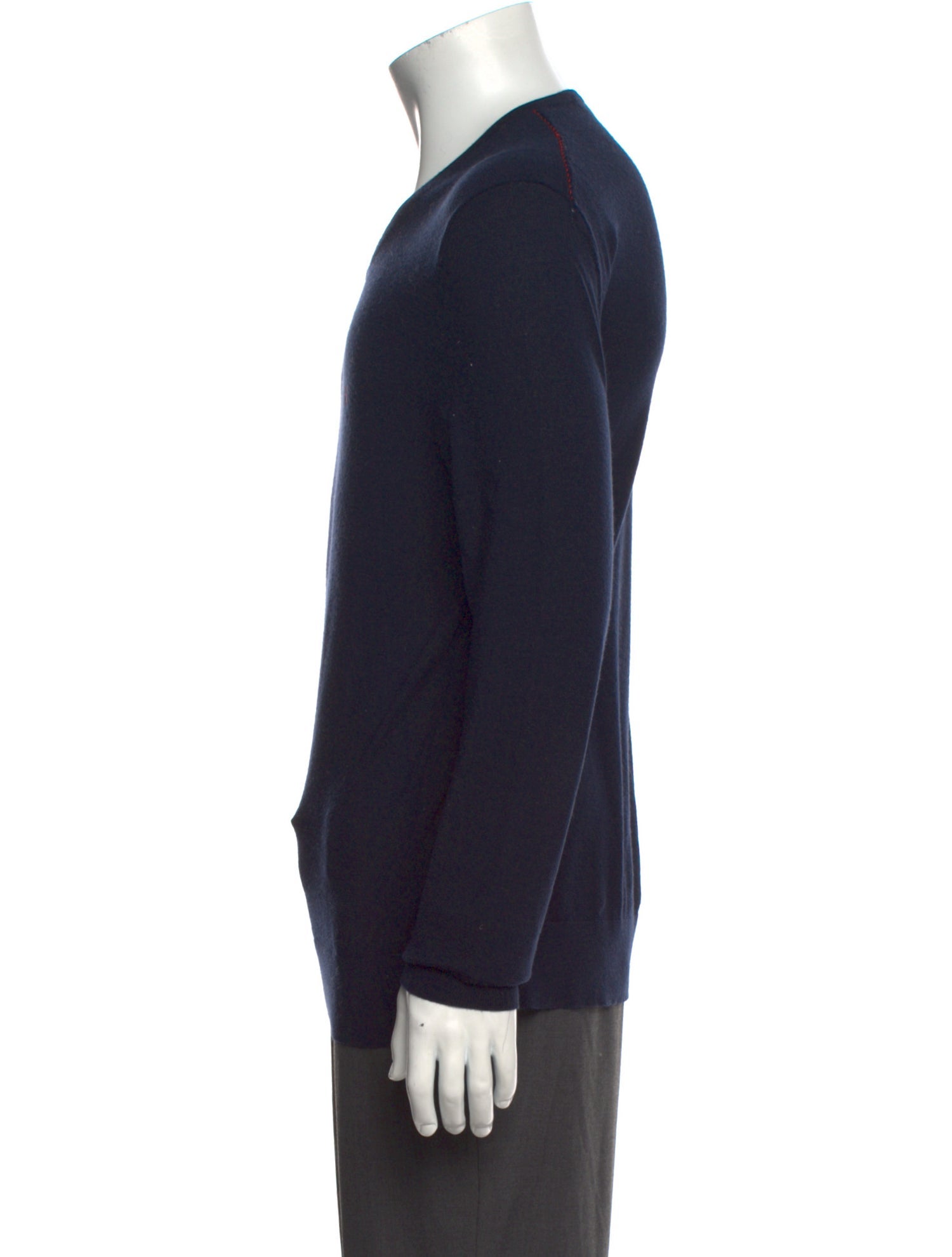 CH Carolina Herrera Merino Wool V-Neck Pullover