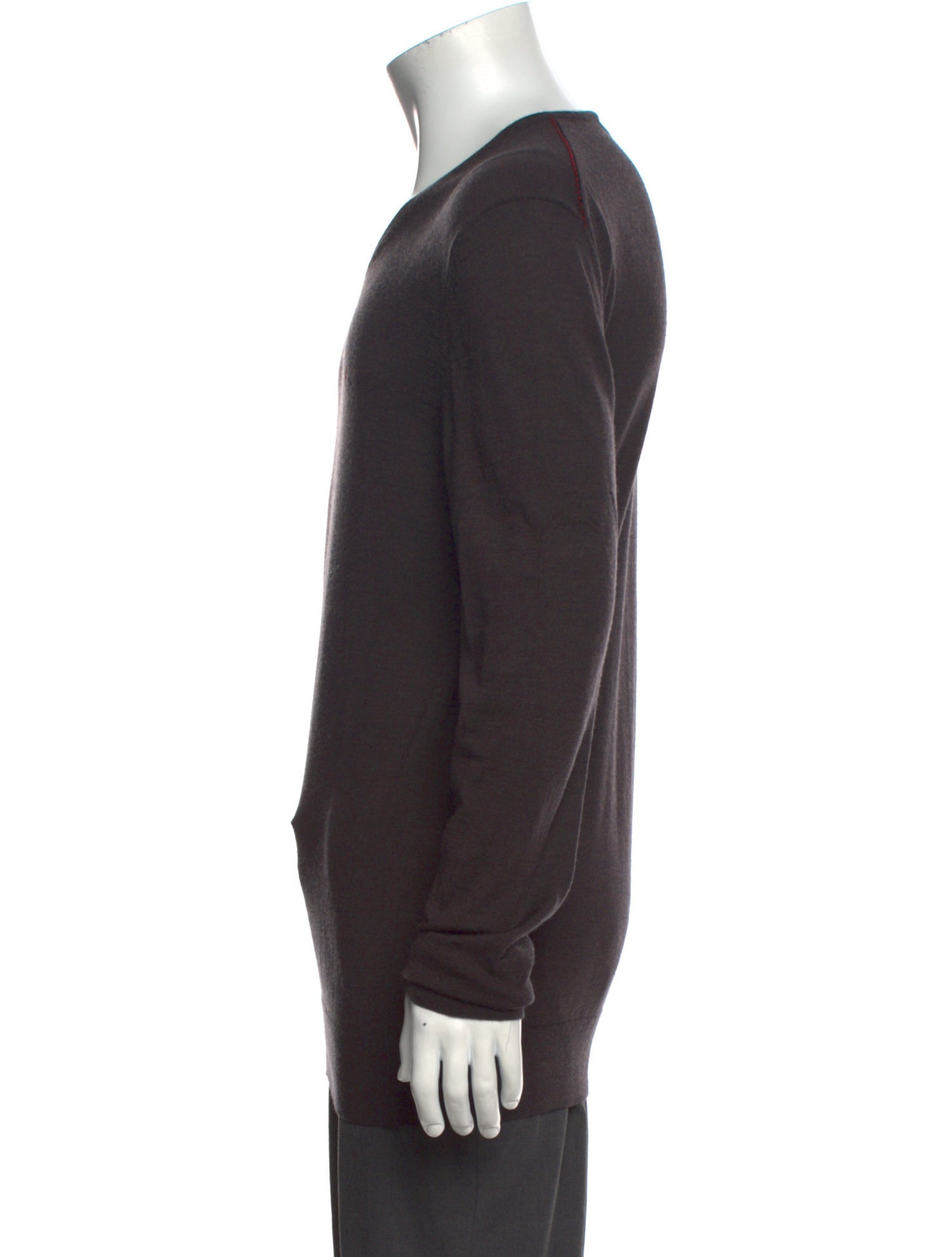 CH Carolina Herrera Merino Wool V-Neck Pullover