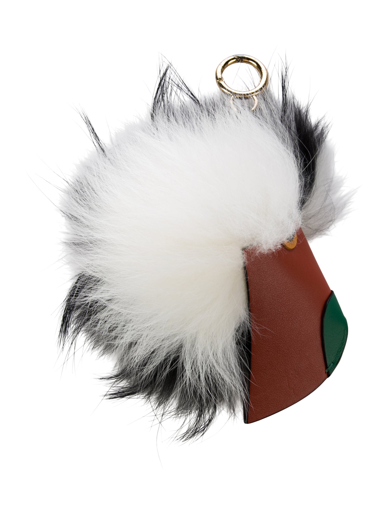 CH Carolina Herrera Fur Touky Bag Charm