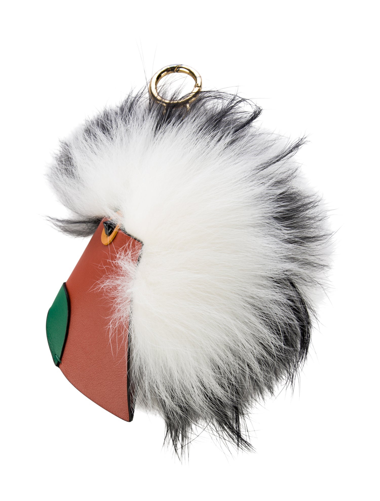 CH Carolina Herrera Fur Touky Bag Charm
