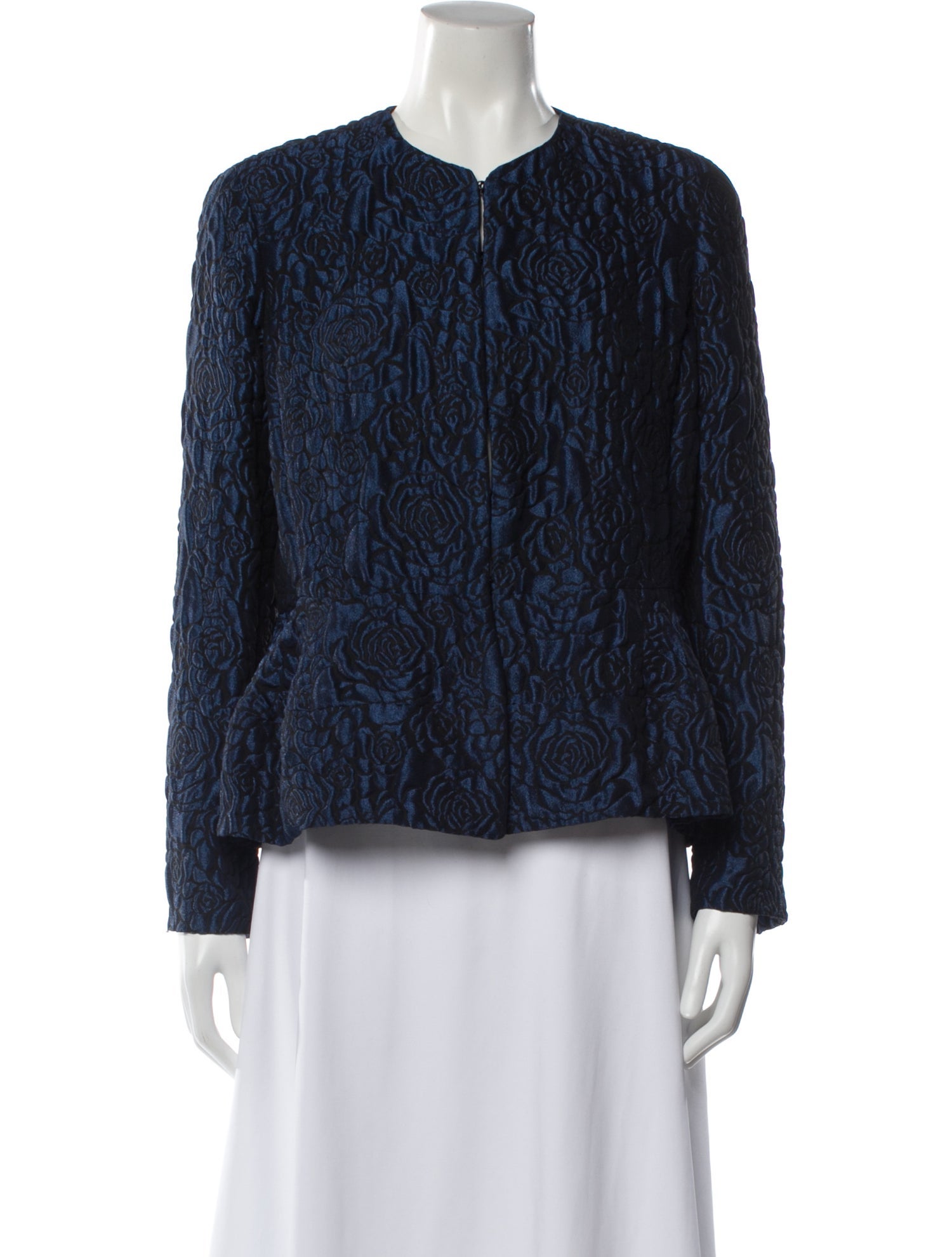 CH Carolina Herrera Tweed Pattern Evening Jacket