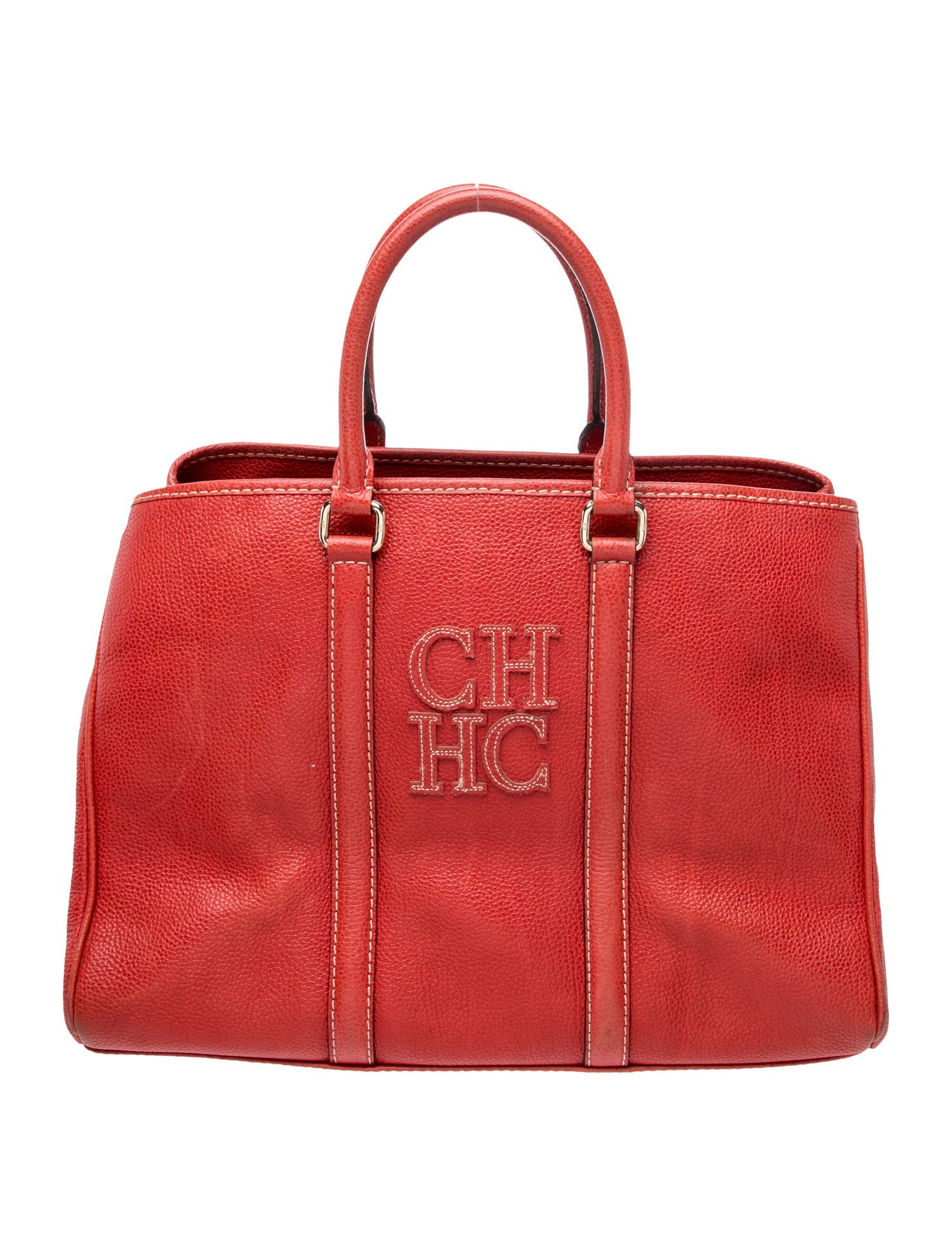 CH Carolina Herrera Leather Tote