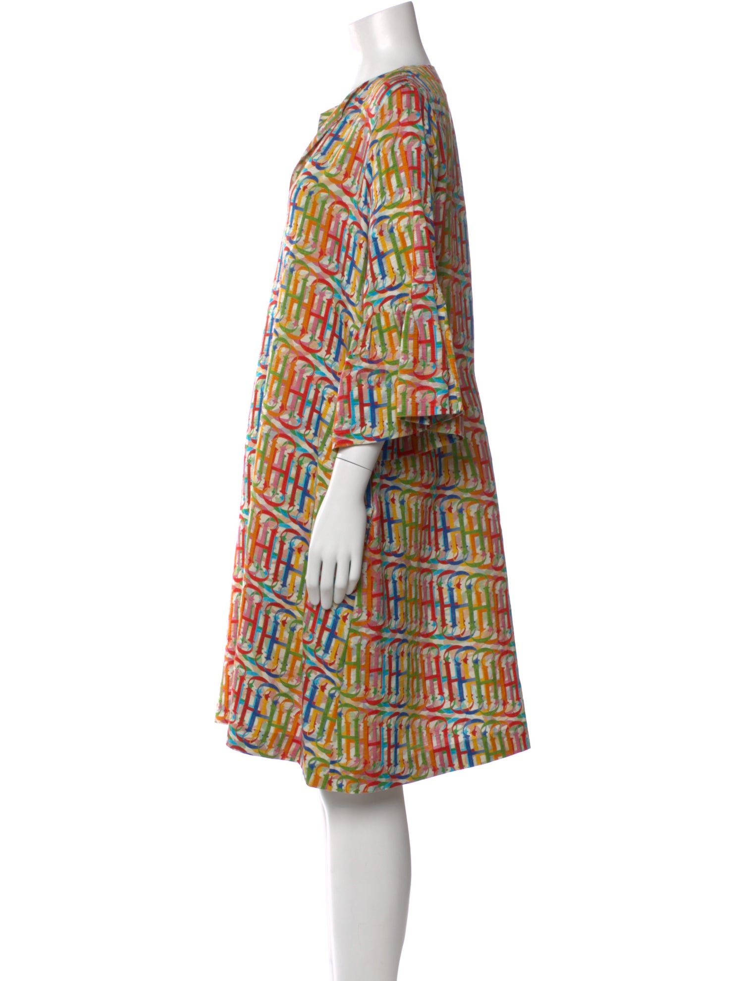 CH Carolina Herrera Silk Knee-Length Dress