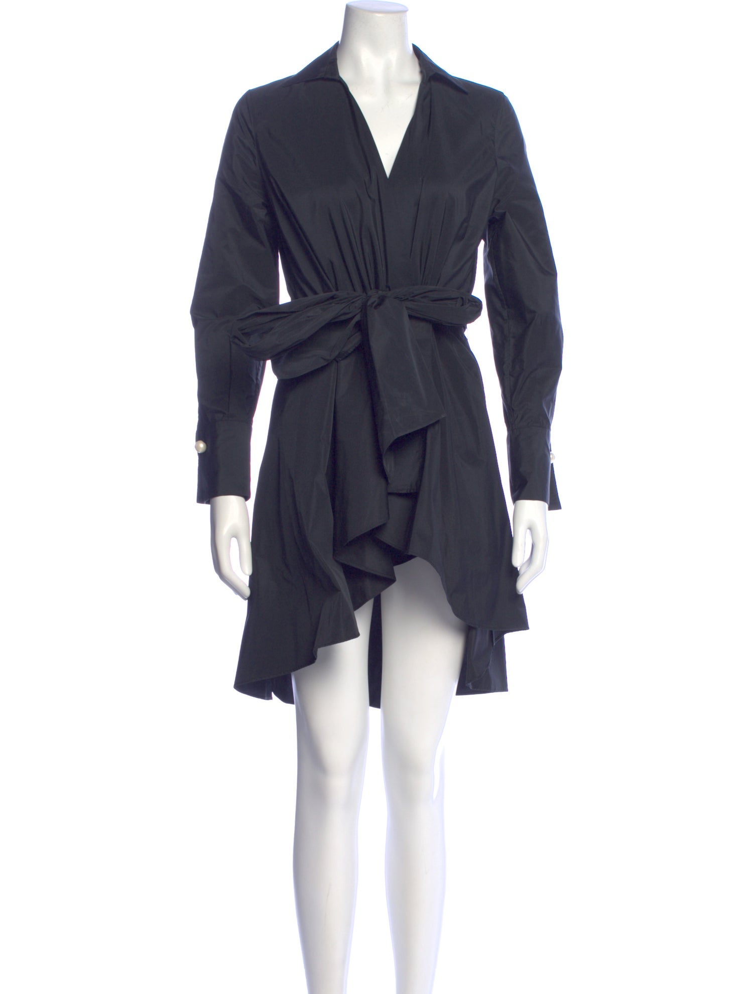 CH Carolina Herrera V-Neck Knee-Length Dress