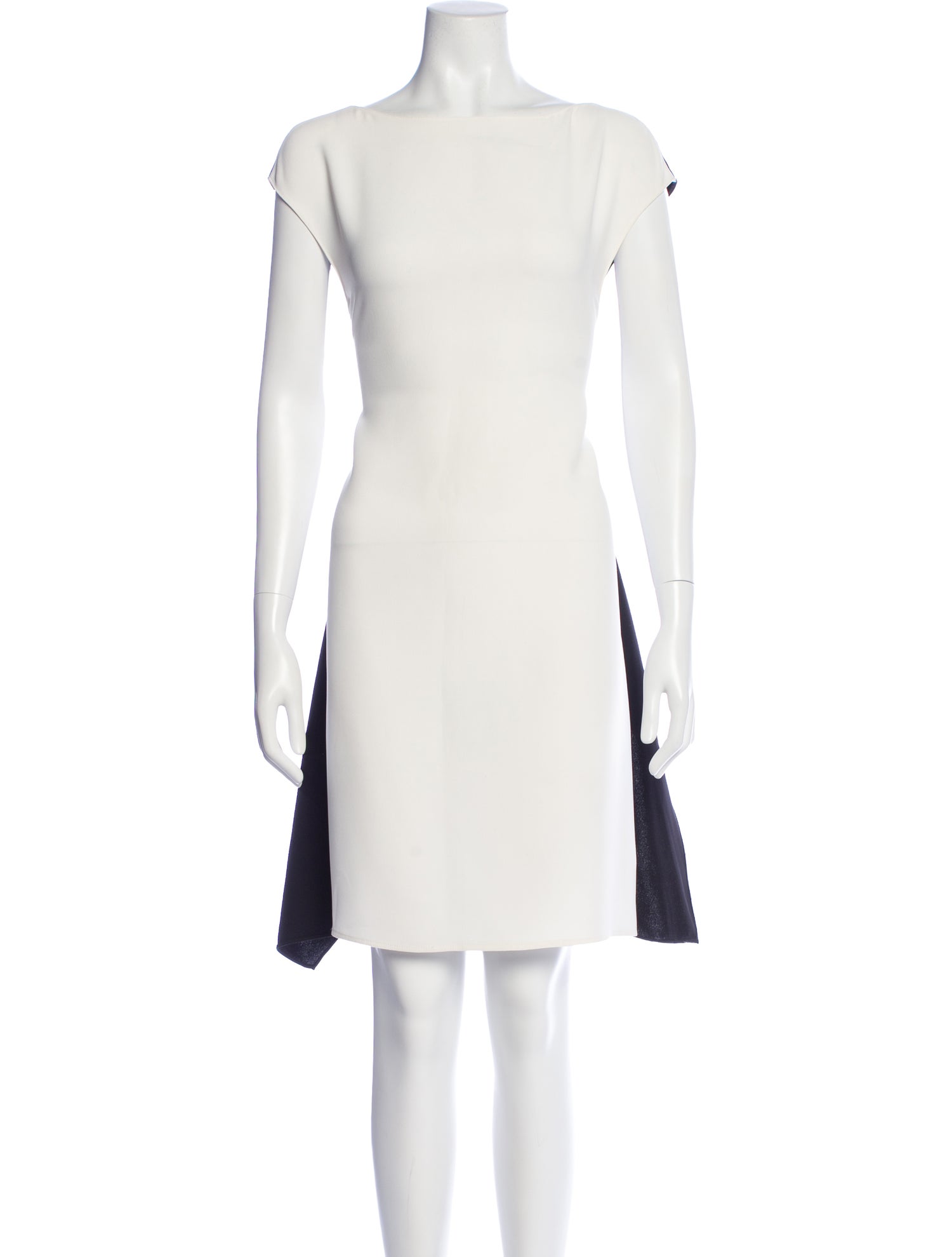 CH Carolina Herrera Bateau Neckline Knee-Length Dress