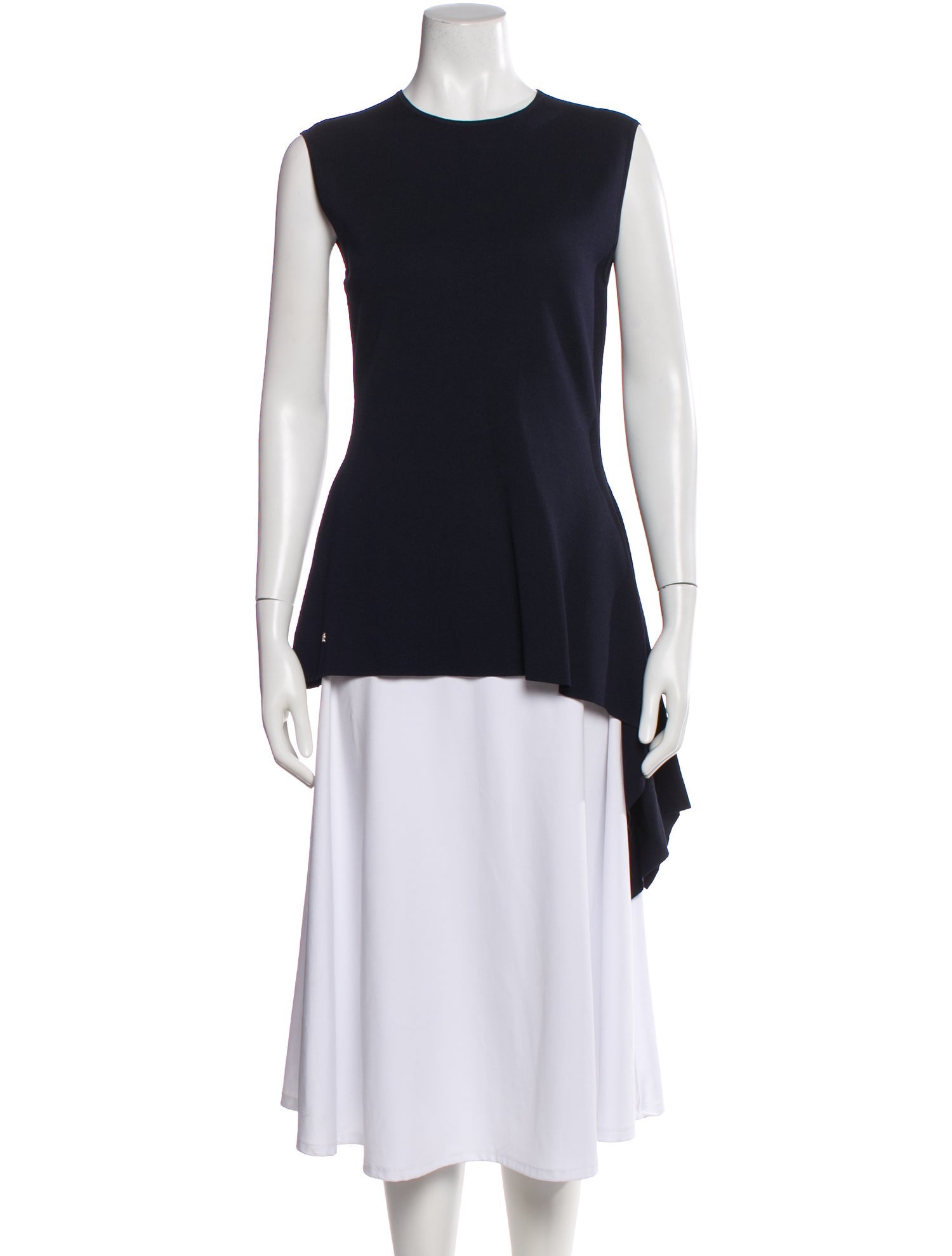 CH Carolina Herrera Crew Neck Sleeveless Top