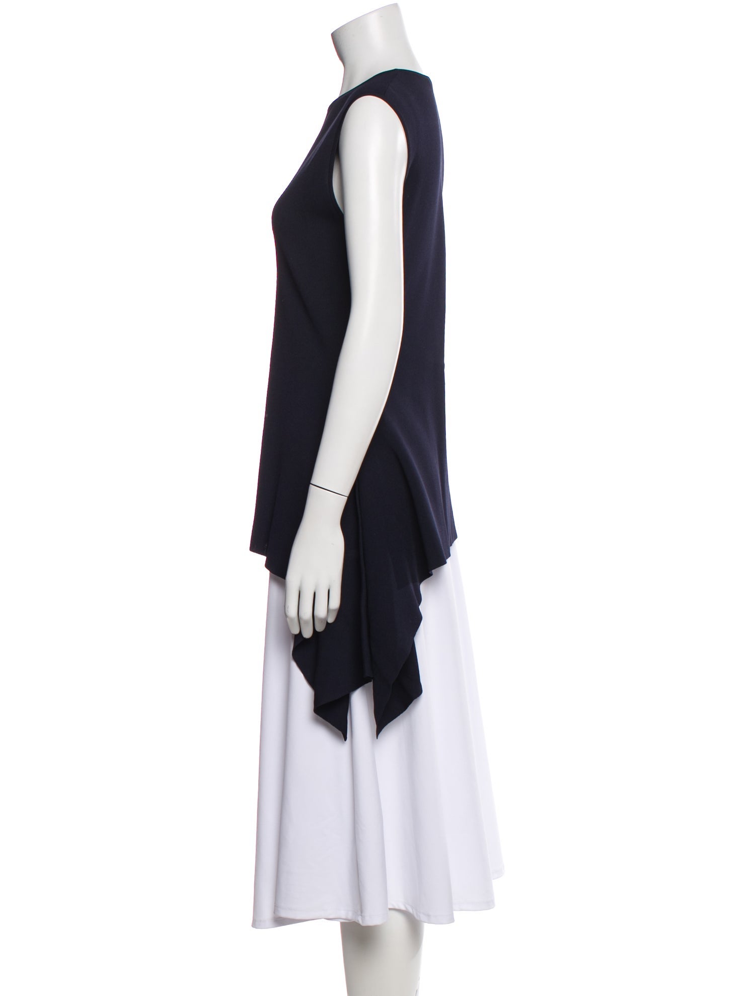 CH Carolina Herrera Crew Neck Sleeveless Top