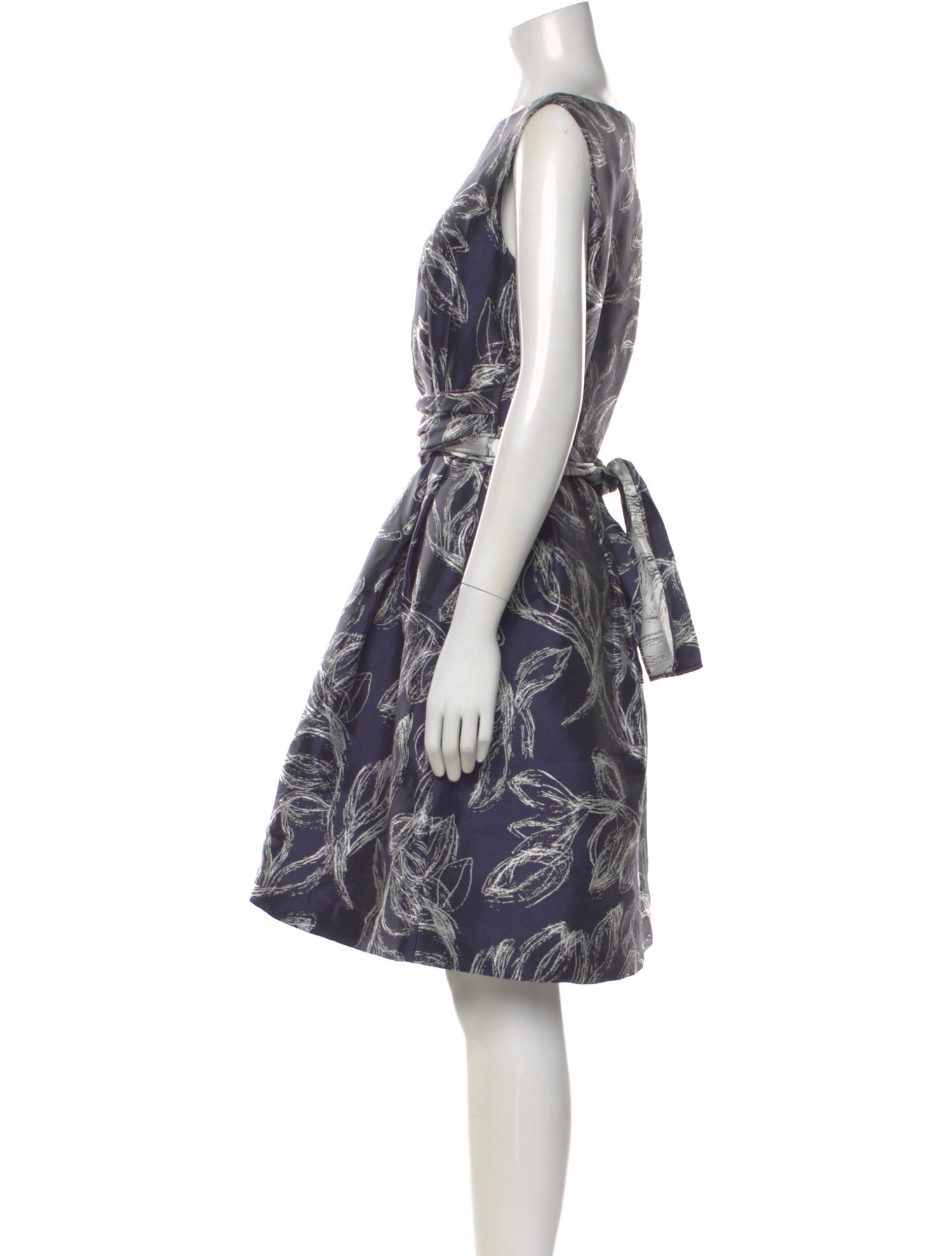 CH Carolina Herrera Printed Knee-Length Dress