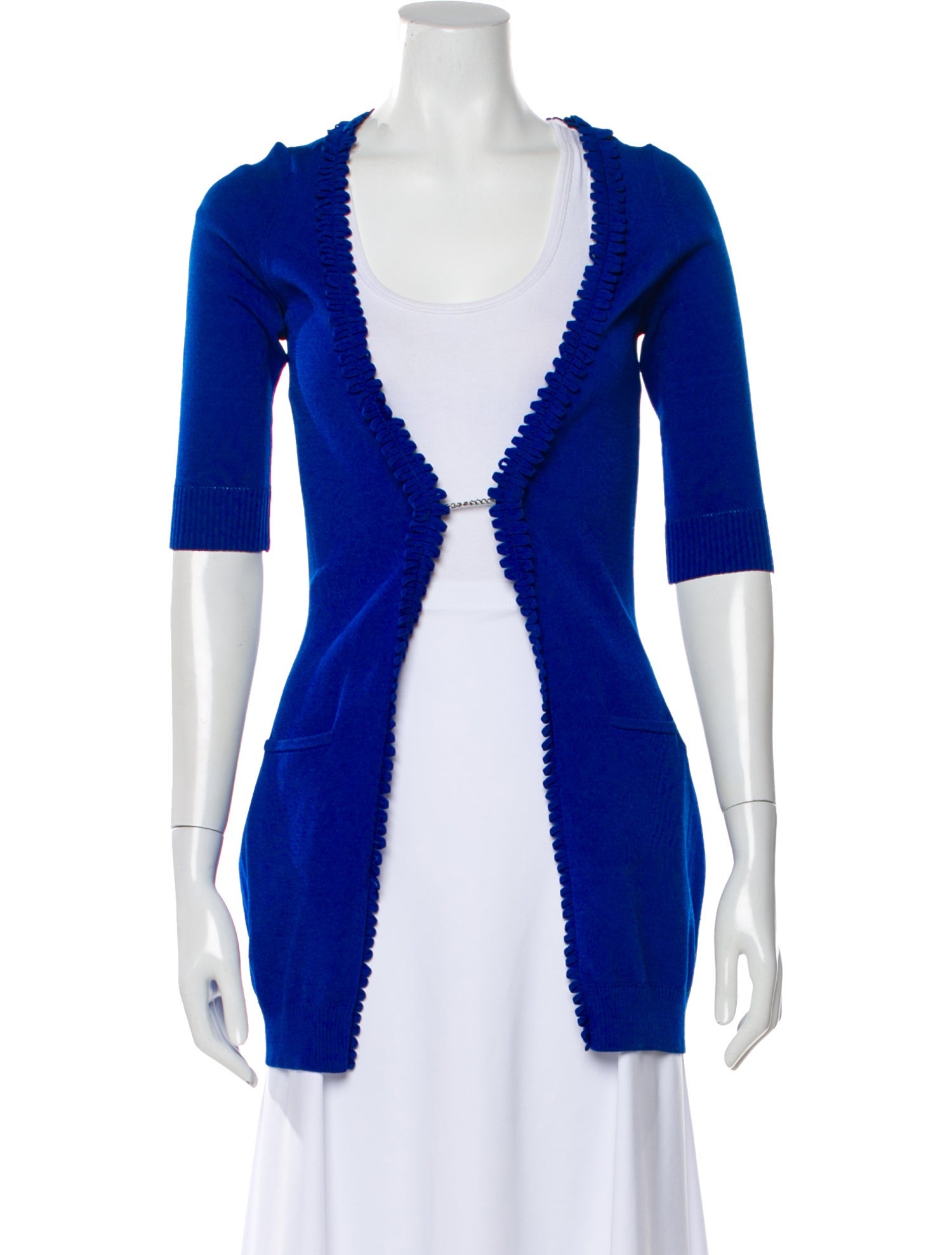 CH Carolina Herrera Open Front Mini Dress