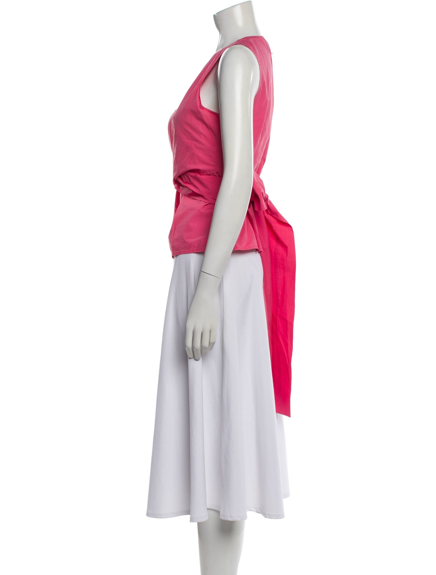 CH Carolina Herrera V-Neck Sleeveless Top