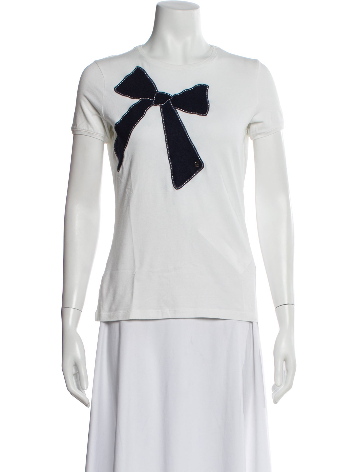 CH Carolina Herrera Graphic Print Crew Neck T-Shirt