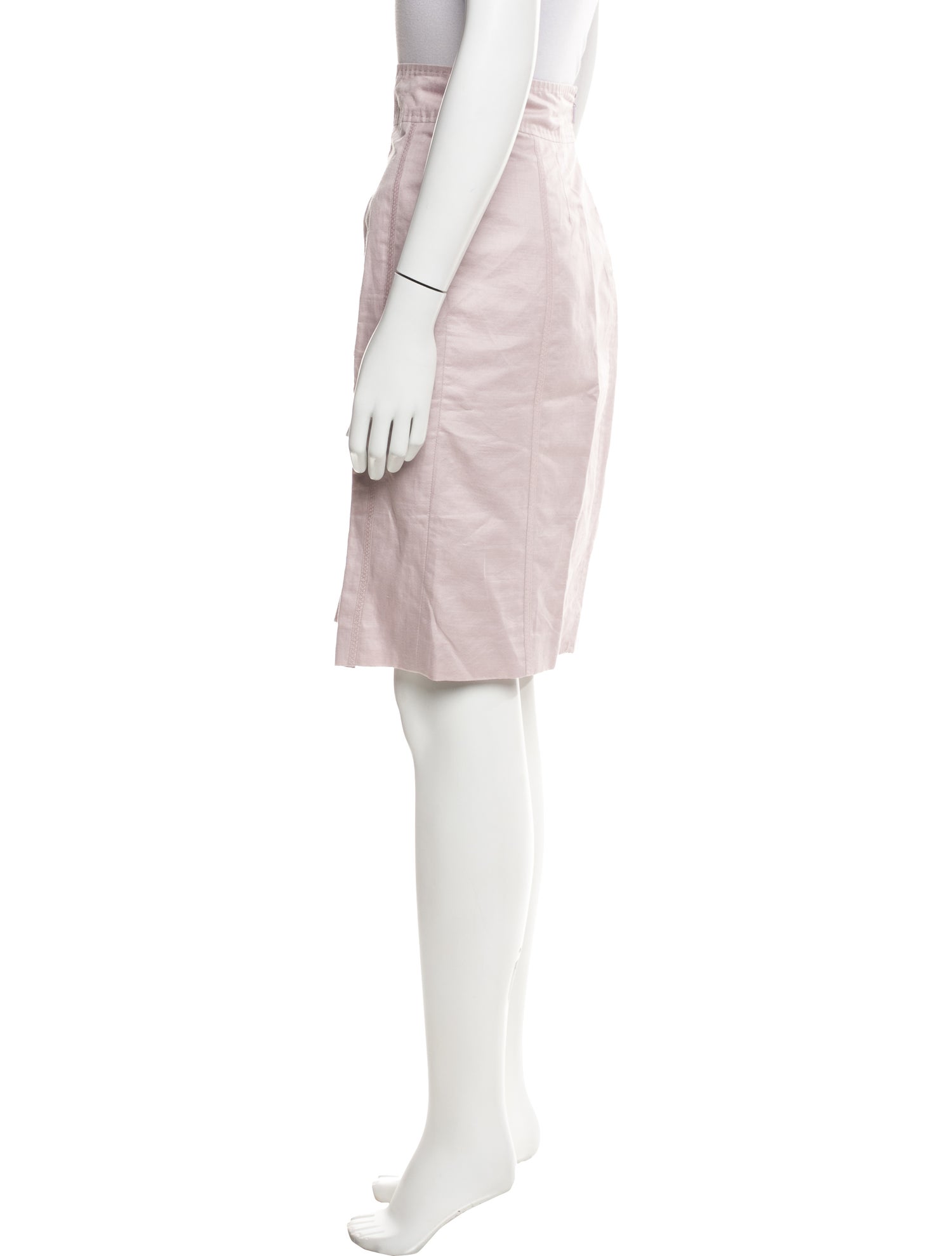 CH Carolina Herrera Mesh Accents Knee-Length Skirt