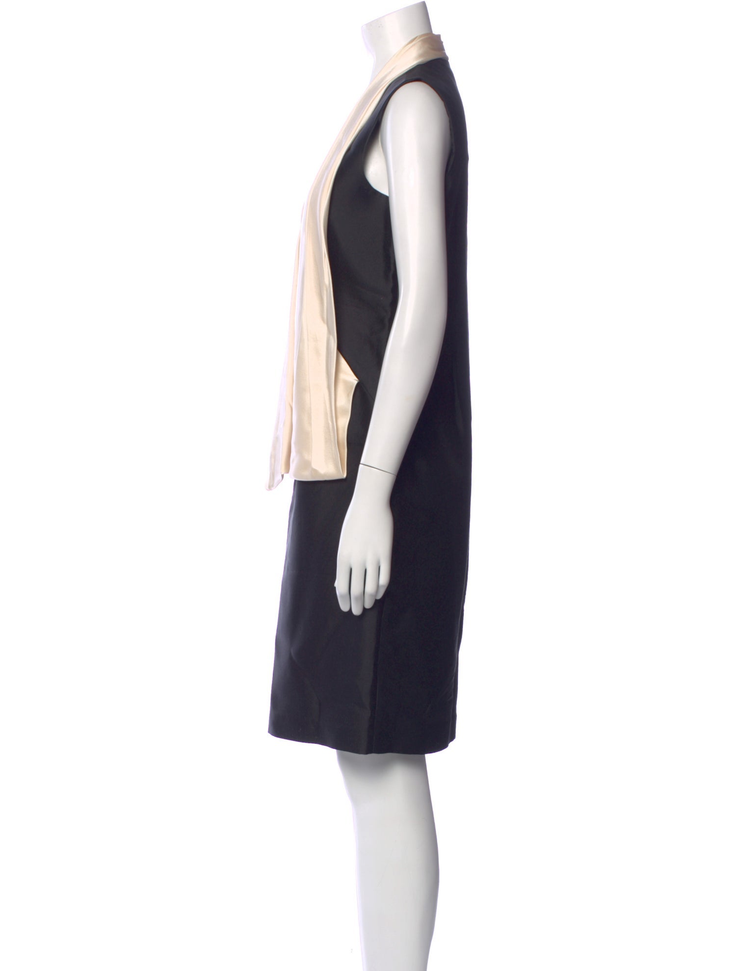 CH Carolina Herrera Colorblock Pattern Knee-Length Dress