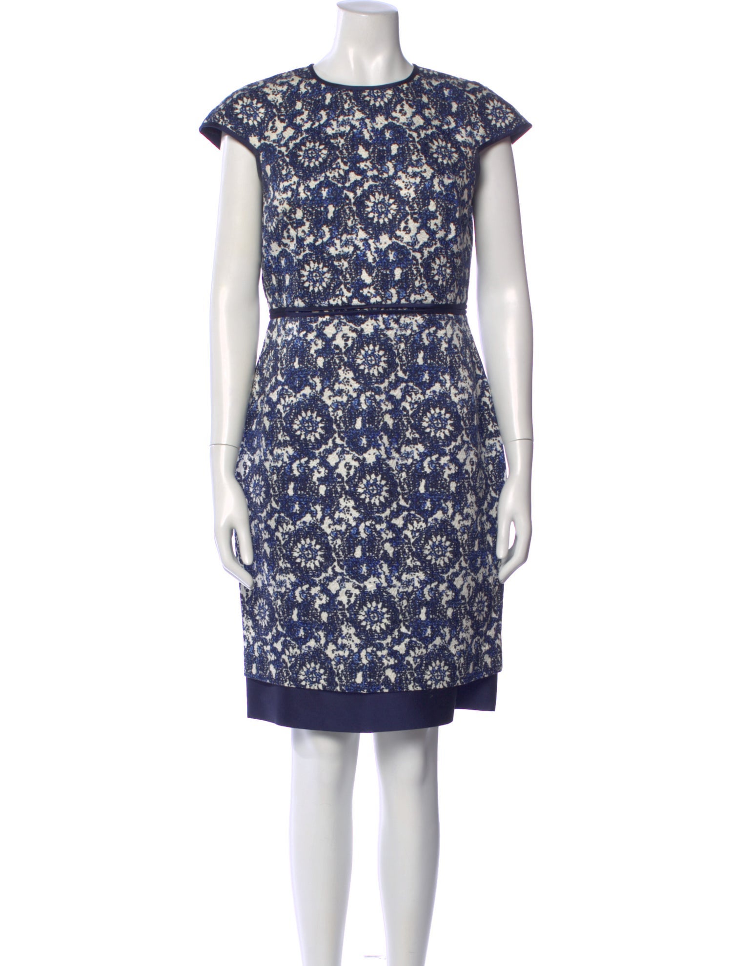 CH Carolina Herrera Printed Knee-Length Dress