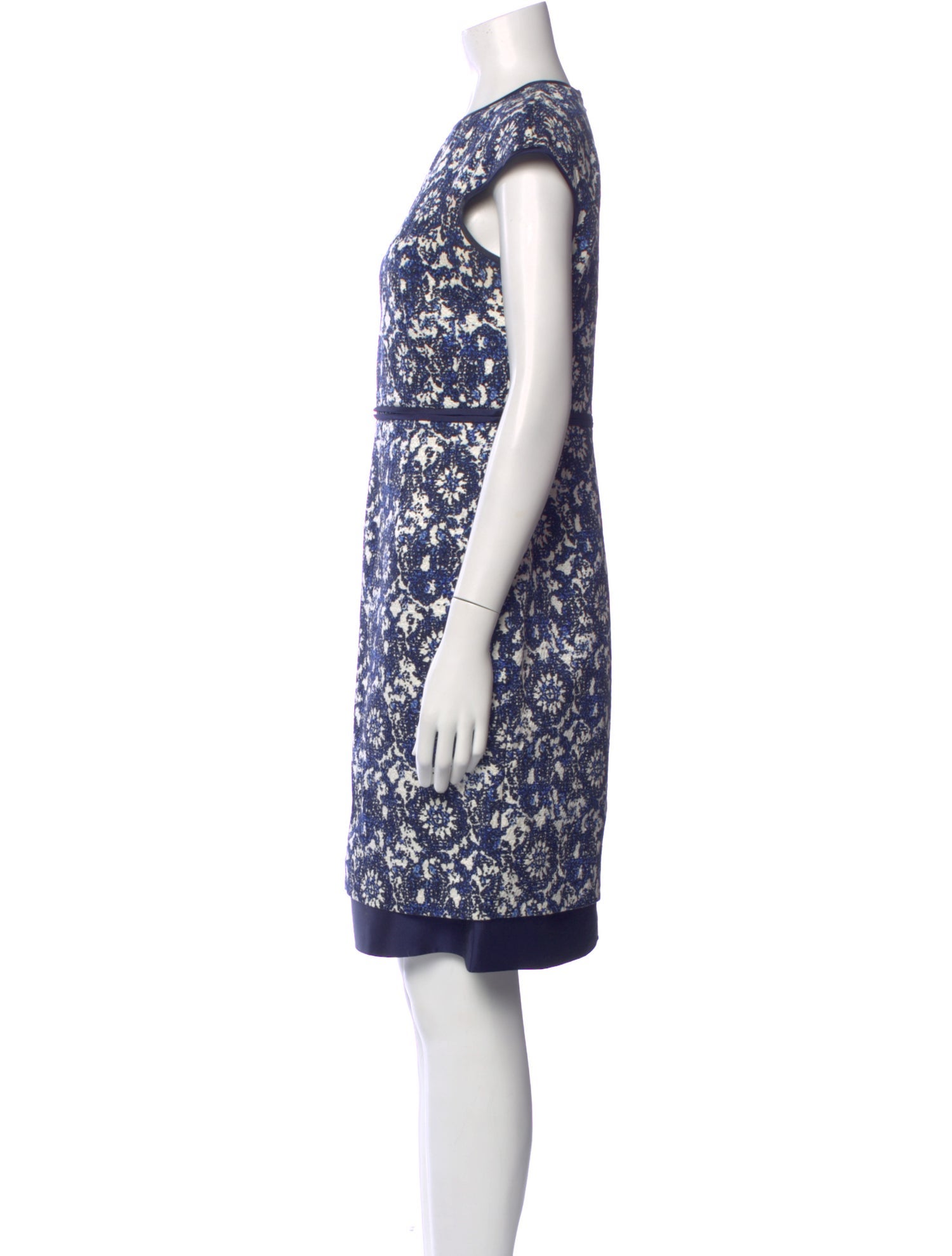 CH Carolina Herrera Printed Knee-Length Dress