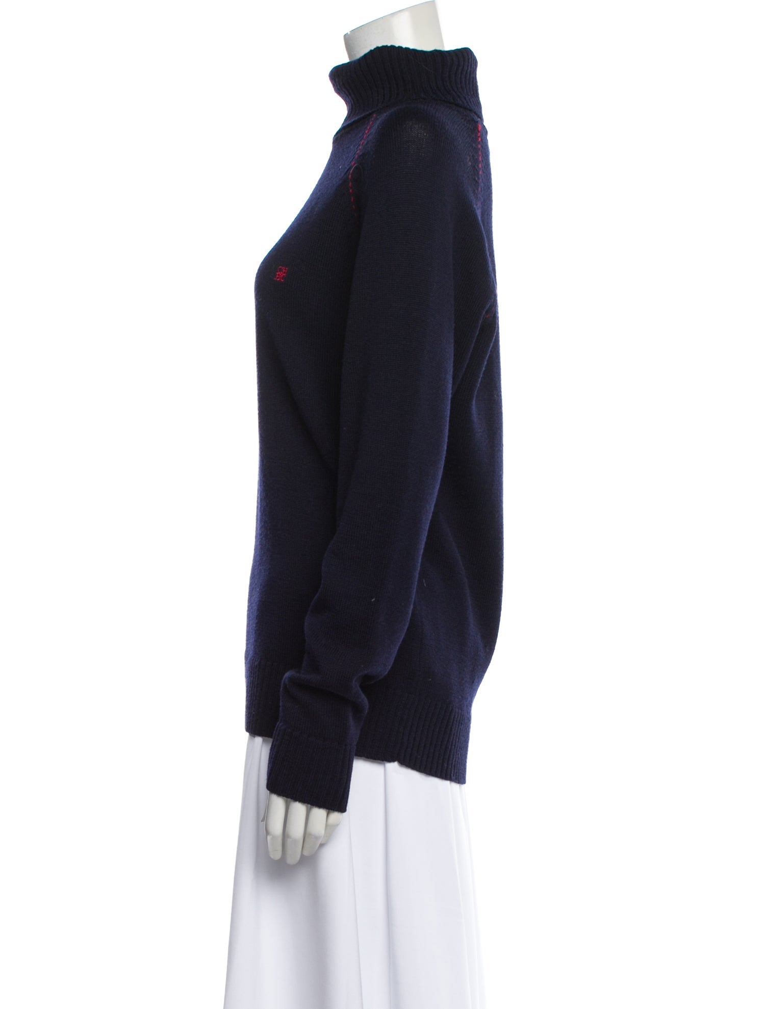 CH Carolina Herrera Merino Wool Turtleneck Sweater