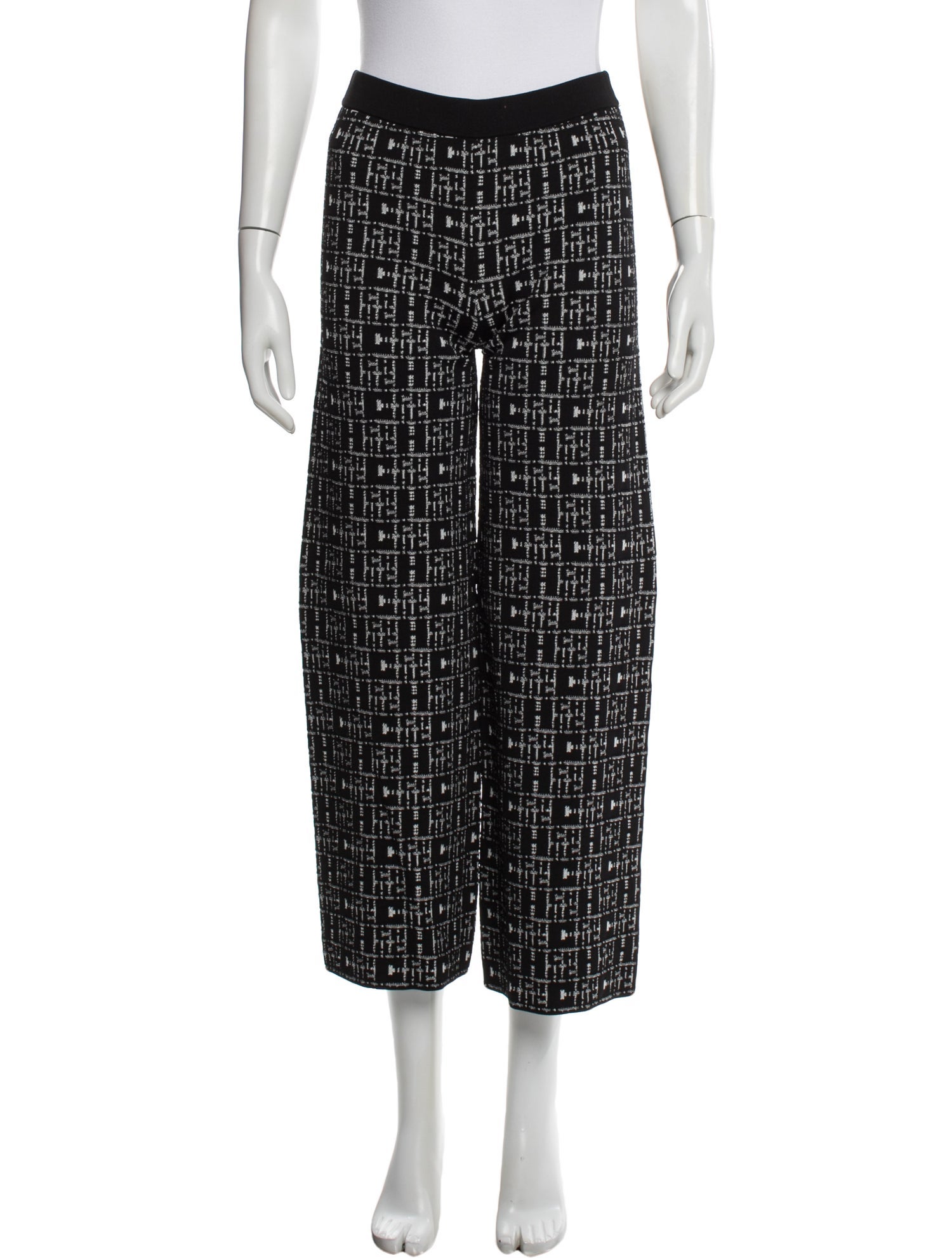 CH Carolina Herrera Printed Wide Leg Pants