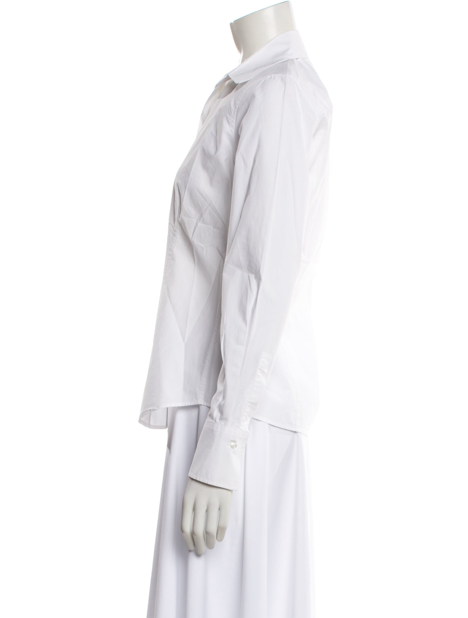 CH Carolina Herrera Long Sleeve Button-Up Top