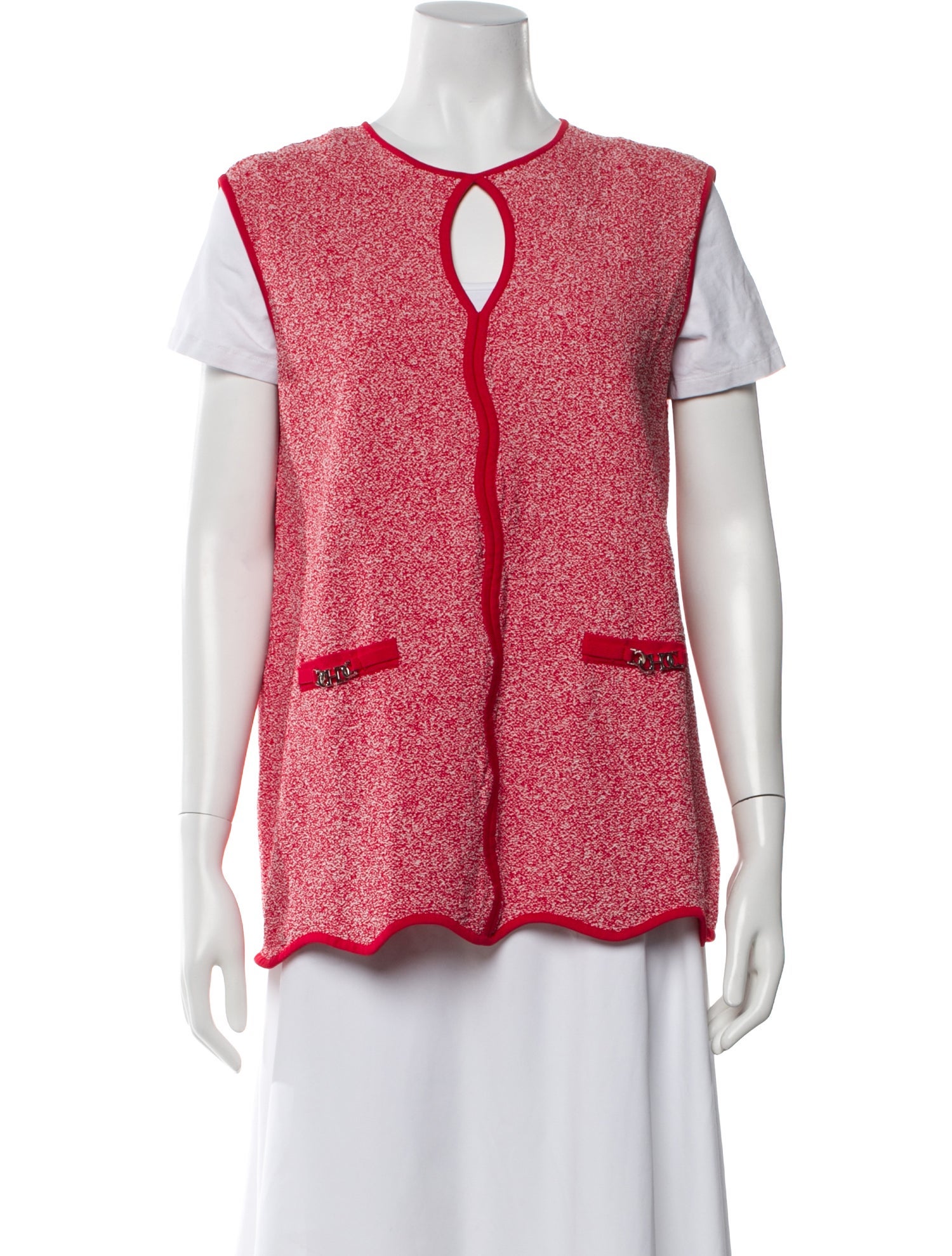 CH Carolina Herrera Printed Crew Neck Top