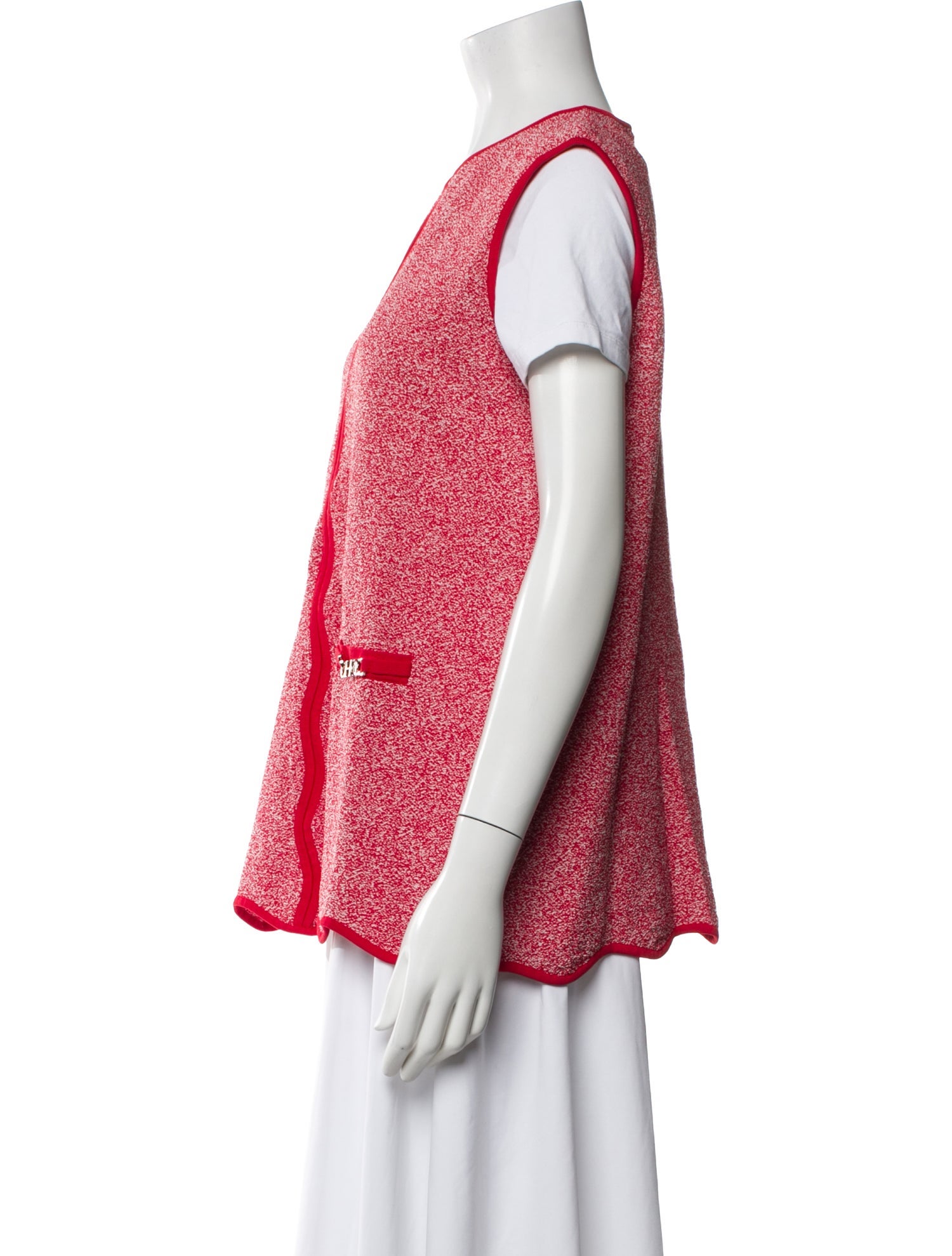 CH Carolina Herrera Printed Crew Neck Top